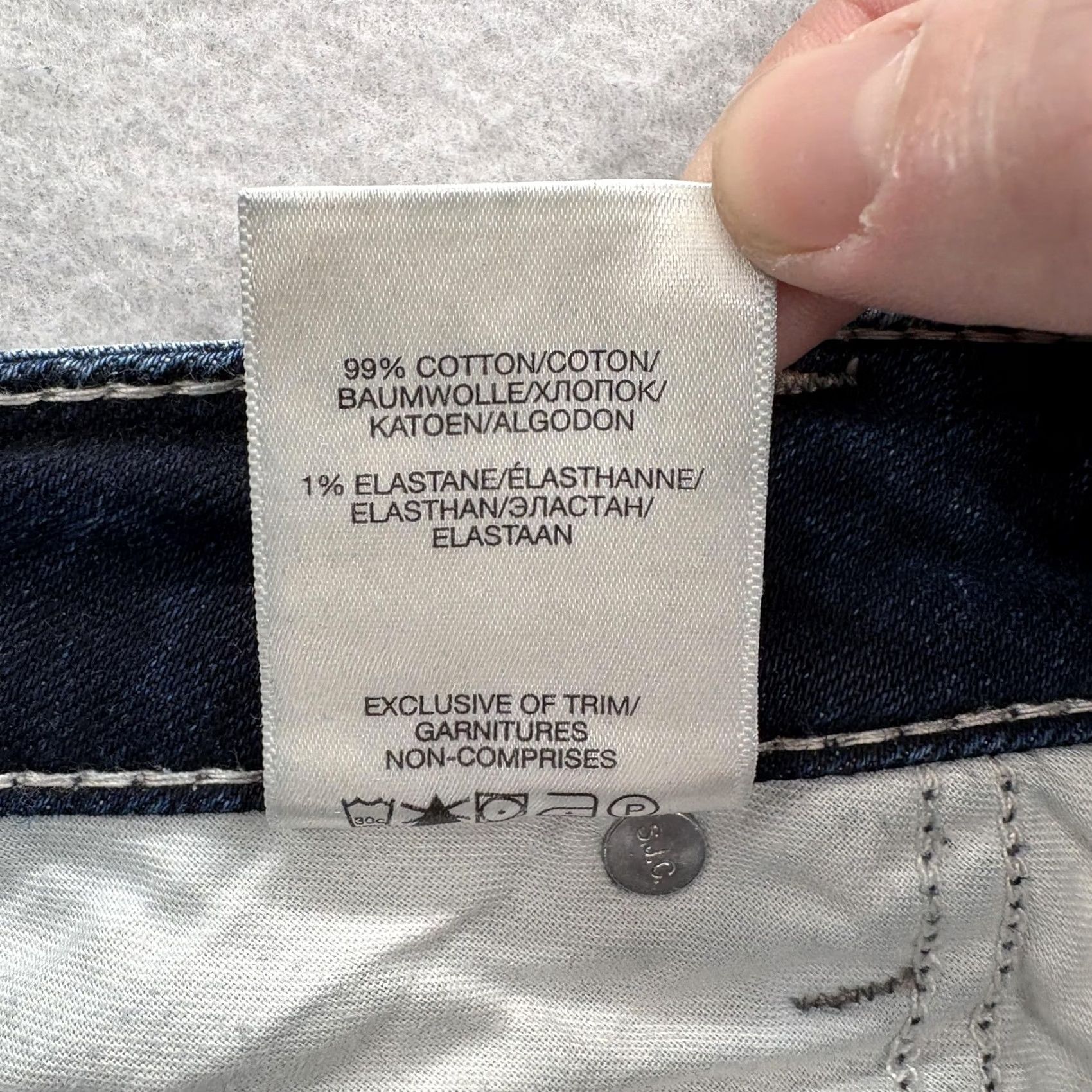 Silver Jeans Co. Silver Jeans Elyse Skinny Womens 31x29 Blue Wash Mid Rise Distressed Grunge Y2K Size 24" / US 00 / IT 34 - 6 Thumbnail