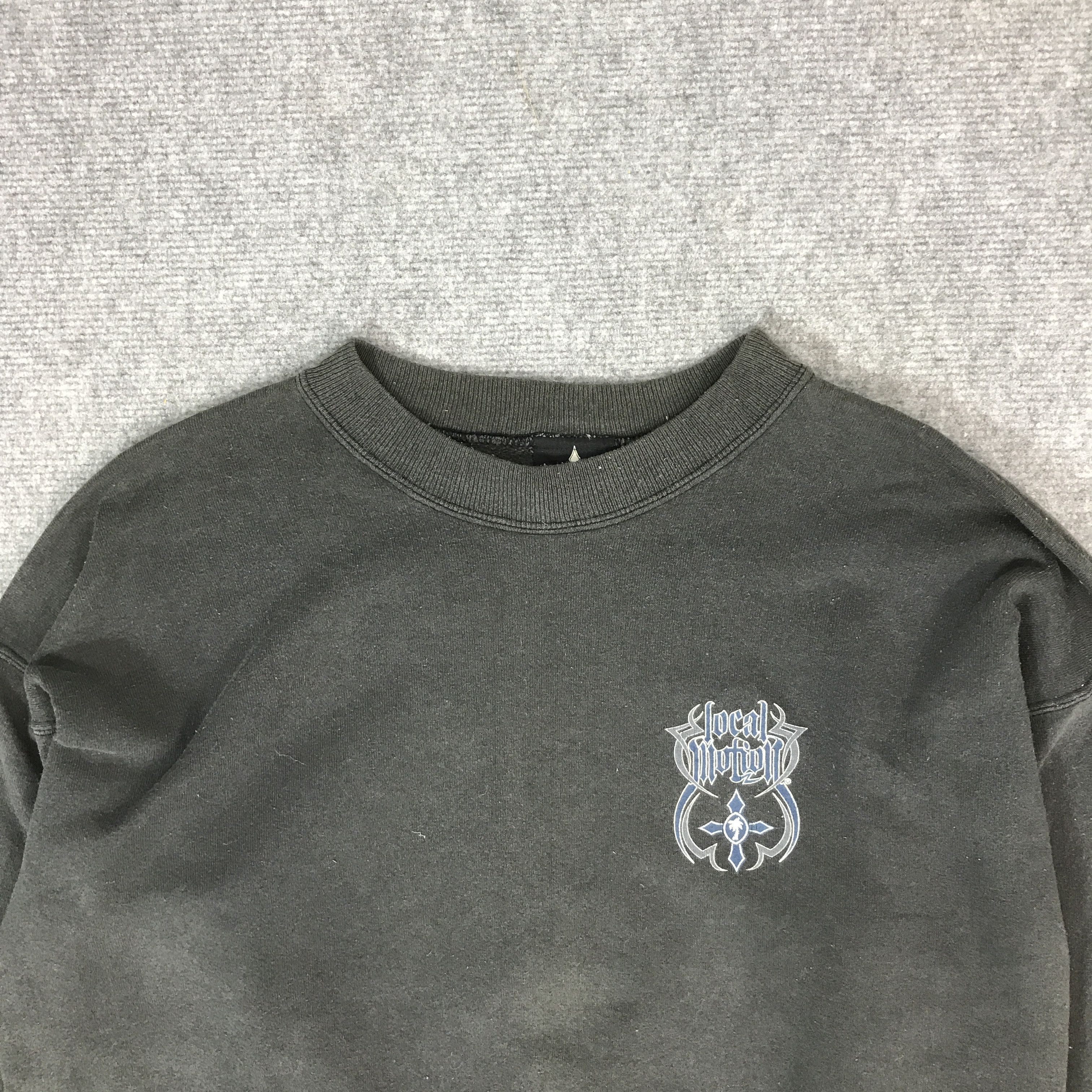 Vintage Locol Motion Gothic Black faded Style sweatshirts Size US L / EU 52-54 / 3 - 3 Thumbnail