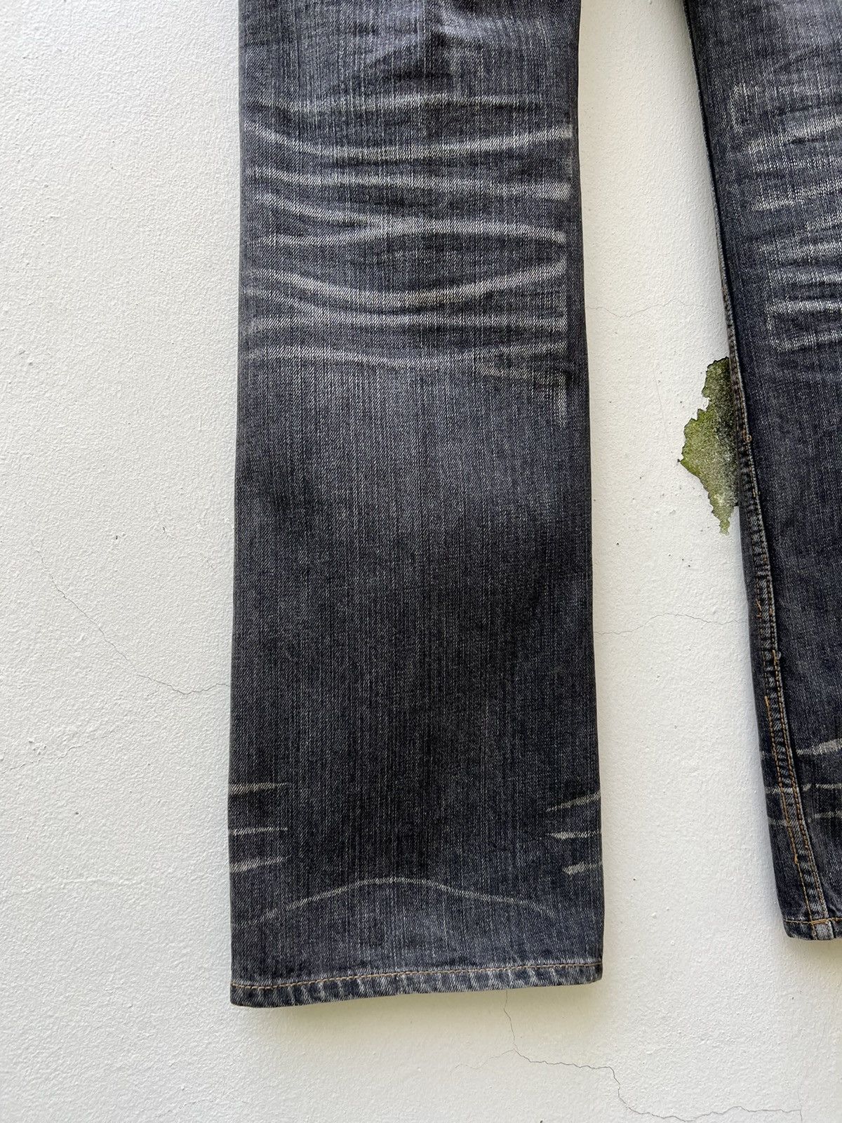 Nicole Club Vintage Nicole Club Faded Black Hybrid Denim Wide Leg Jeans Size US 30 / EU 46 - 16 Thumbnail