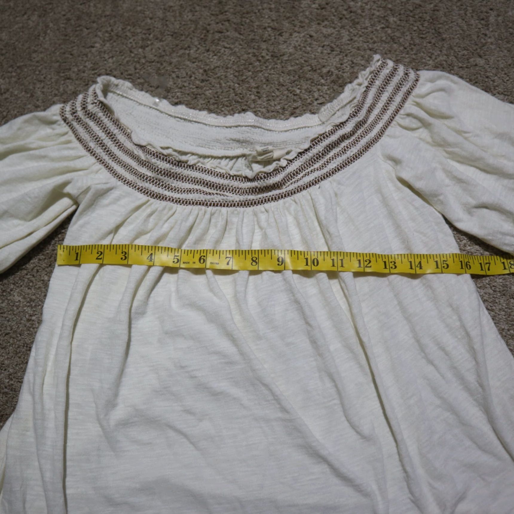 Vintage a.n.a Shirt Women XS Small Cap Sleeve White Blouse Top Summer Vintage? Wait. Size S / US 4 / IT 40 - 3 Thumbnail