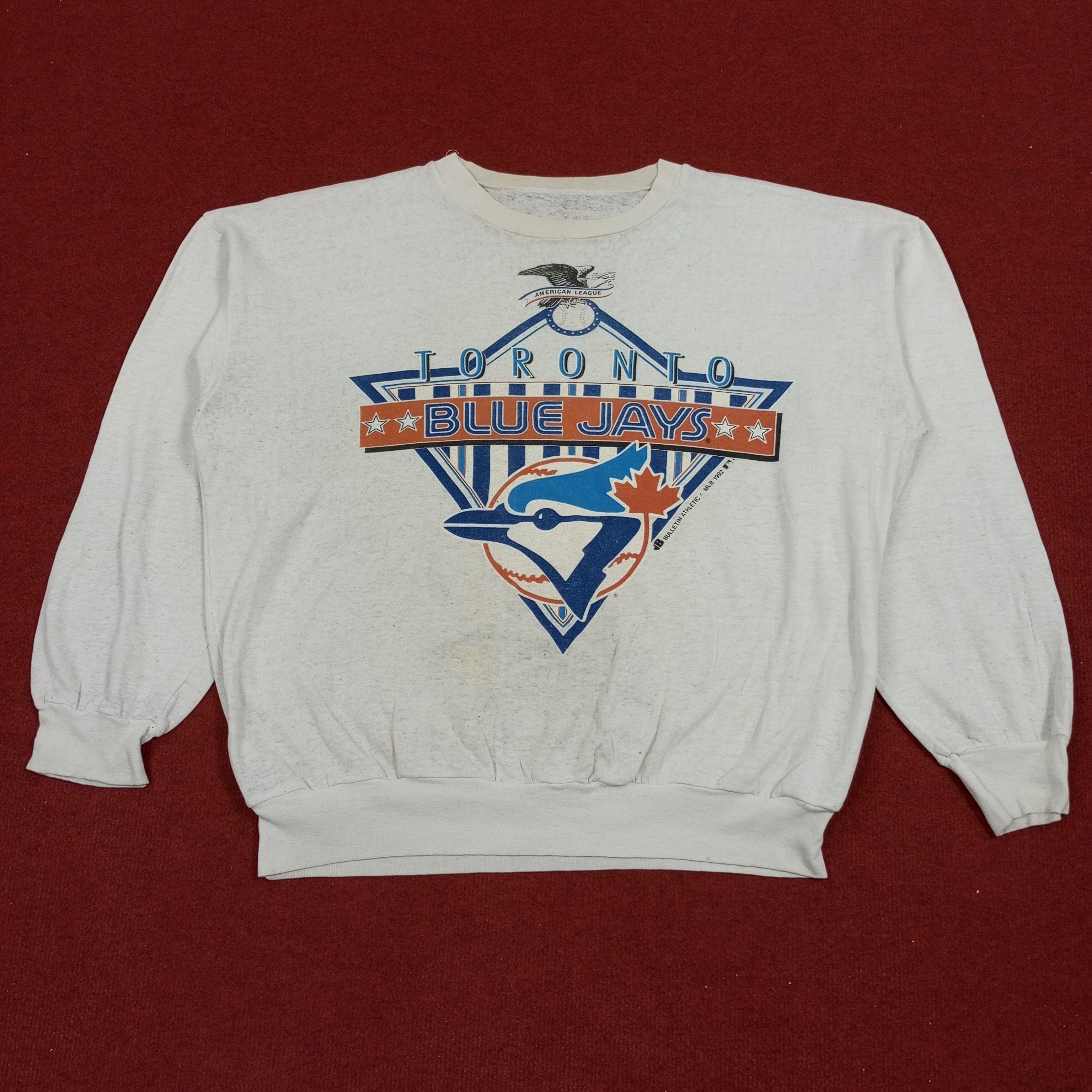 MLB × Vintage Toronto Blue Jays MLB Baseball Team Vintage Sweatshirt Size US XL / EU 56 / 4 - 1 Thumbnail