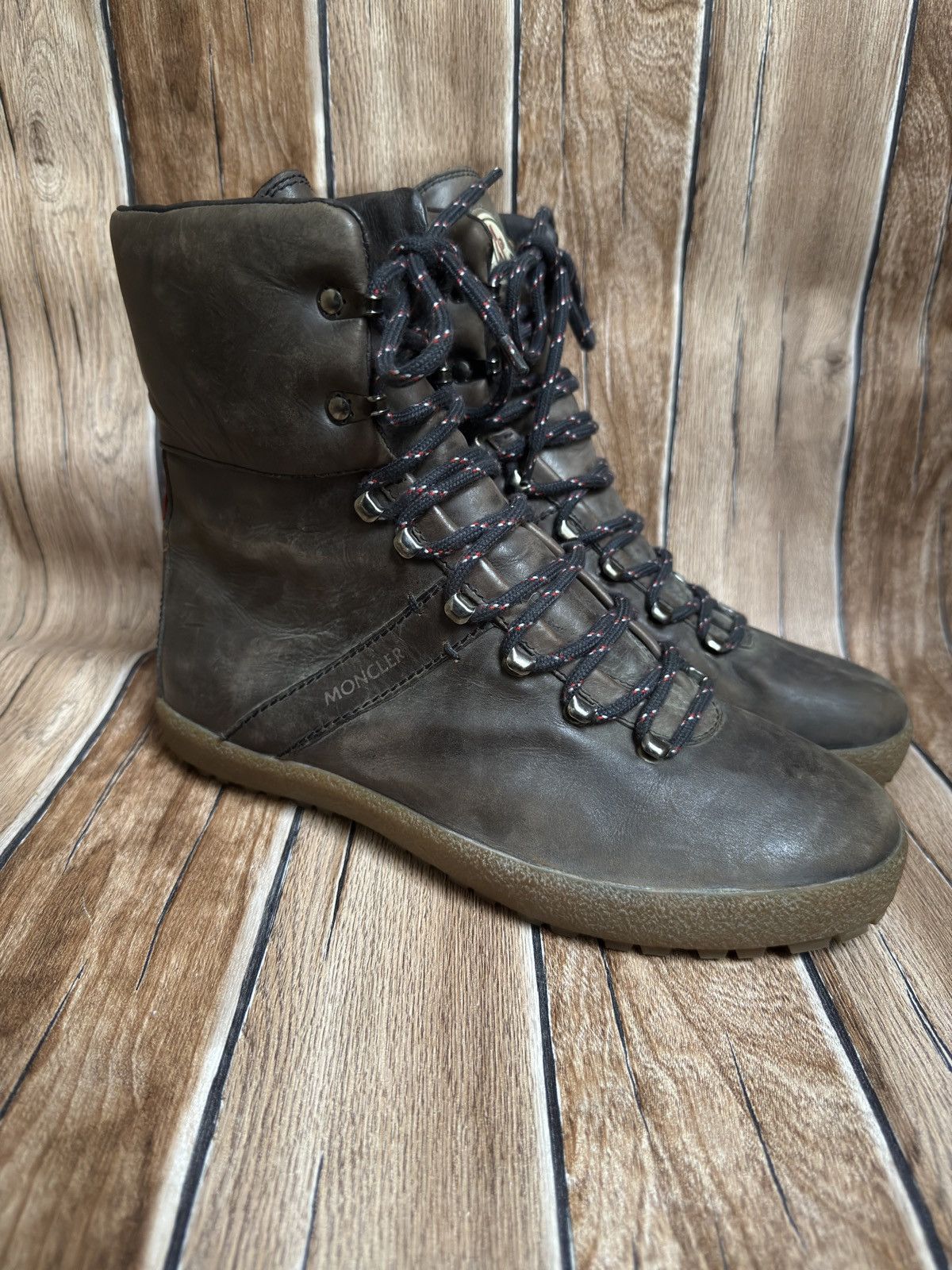 Moncler 🔥rare lace up hiking boots Size US 8 / EU 41 - 2 Thumbnail