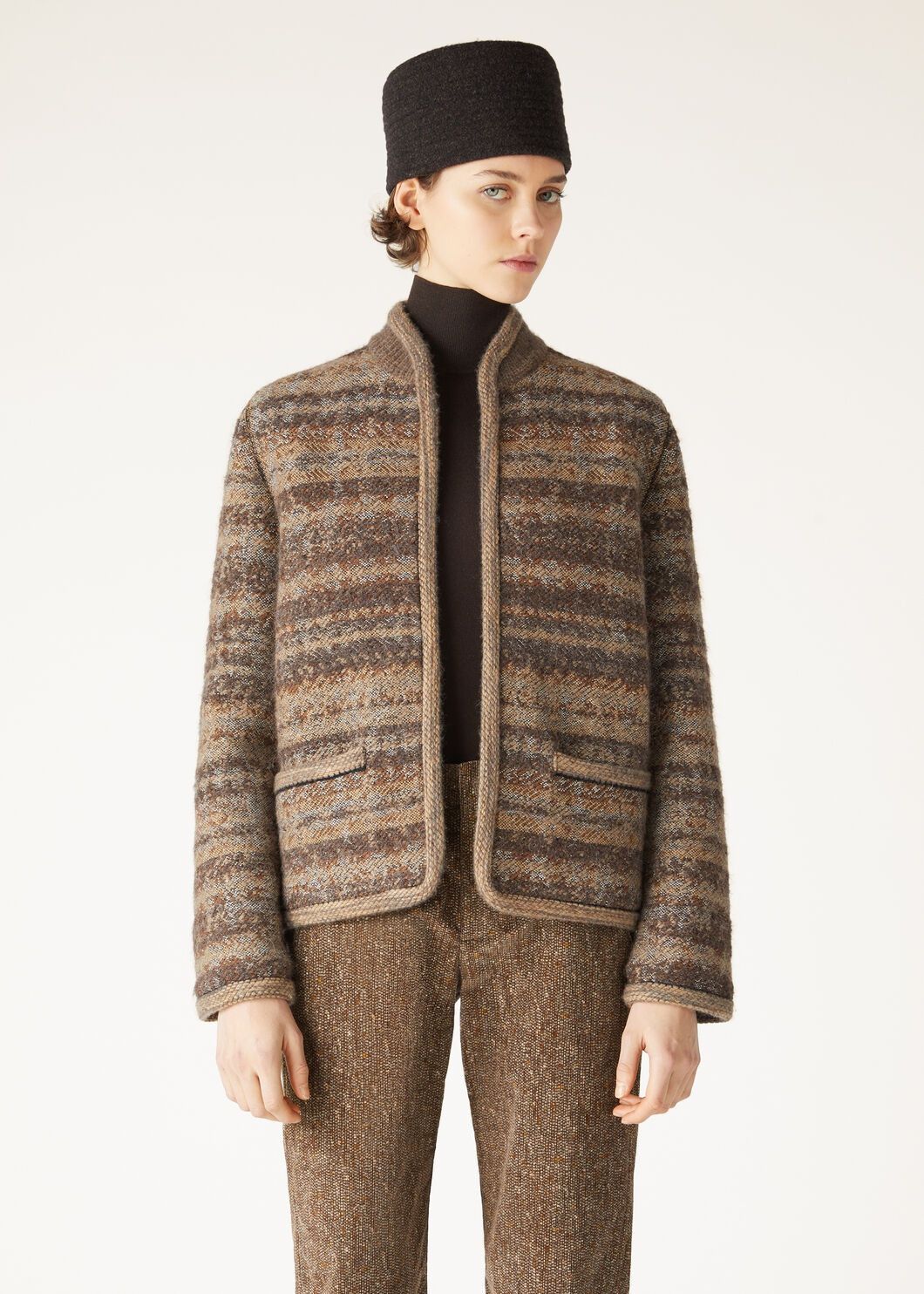 Loro Piana o1w1db10825 FAO2937 Scopello Jacket in Brown/Multi Size M / US 6-8 / IT 42-44 - 4 Thumbnail