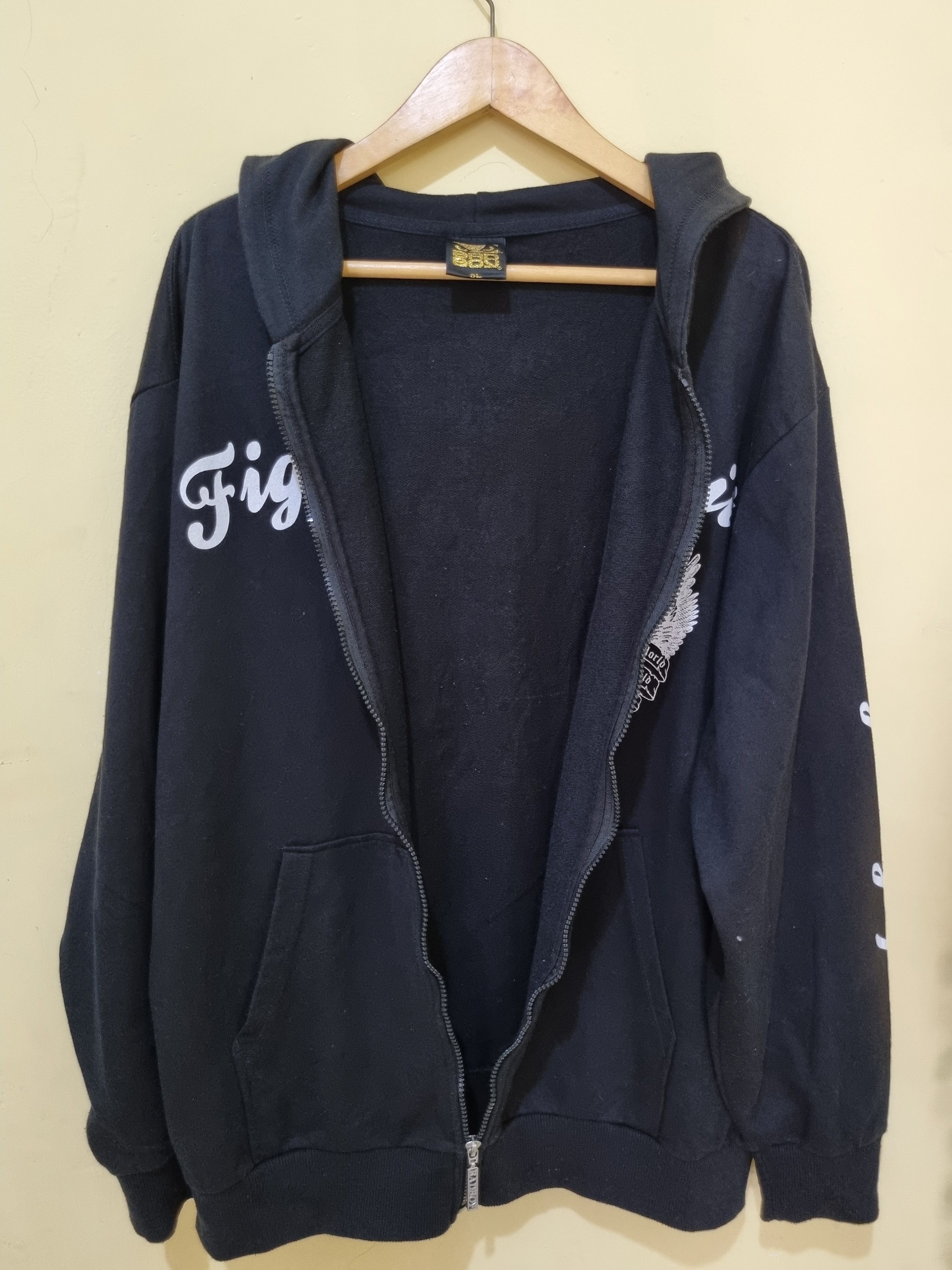 Vintage Y2K Bad boy Fighting Spirit Hoodie Zipper Size US XXL / EU 58 / 5 - 5 Thumbnail