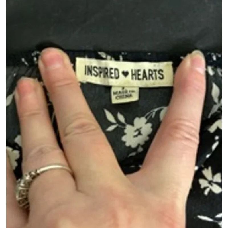 Other Cottagecore Black Floral Long Sleeve Mini Inspired Hearts L Size L / US 10 / IT 46 - 4 Thumbnail