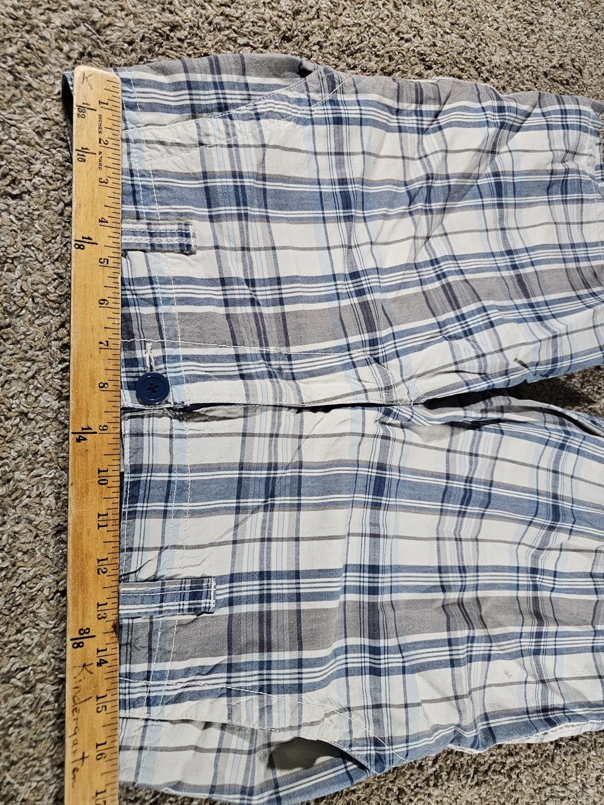 Aeropostale Aeropostale Blue Plaid Sz 32 Shorts Size US 32 / EU 48 - 4 Thumbnail
