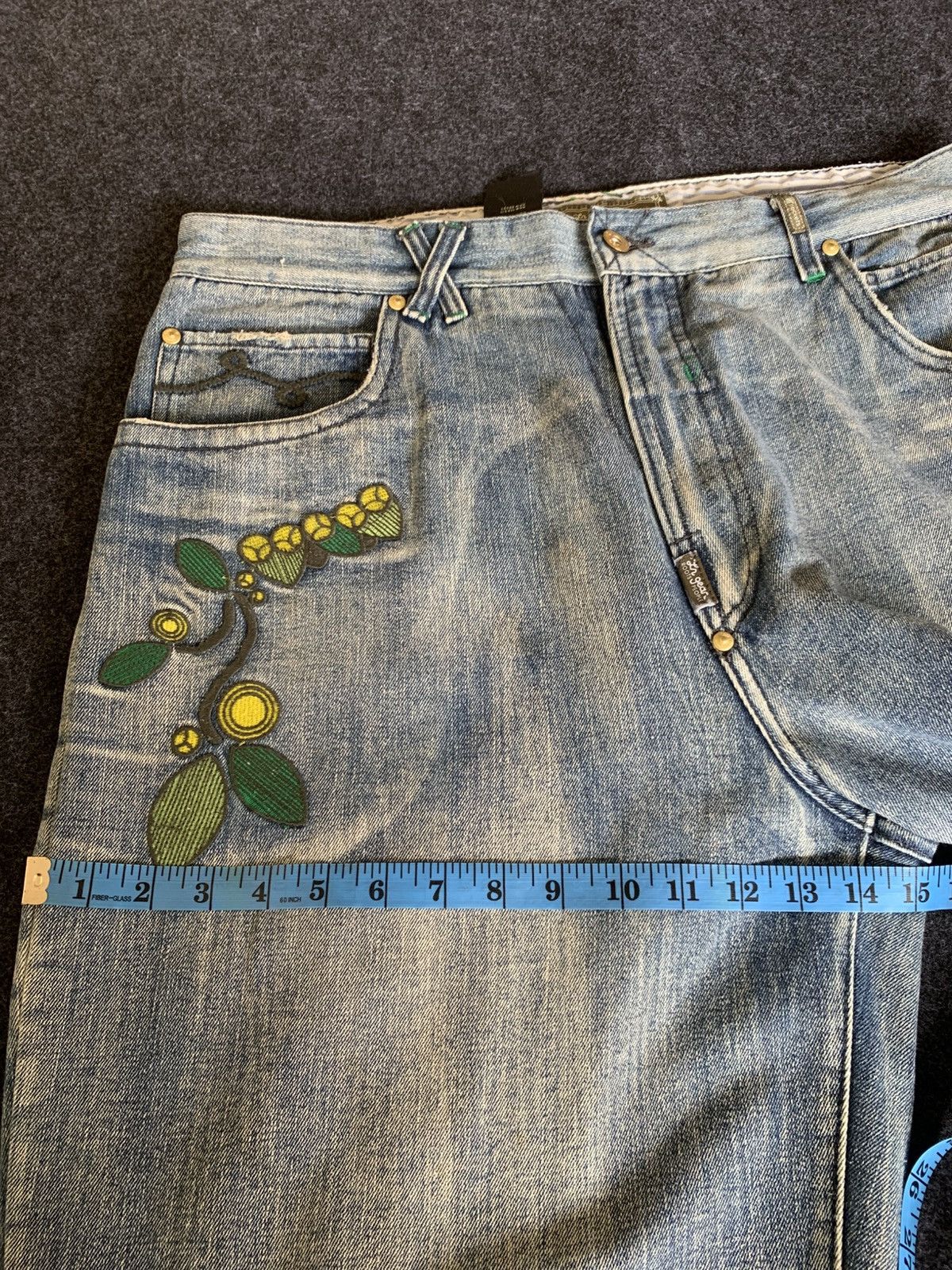 Japanese Brand LnG Roots Wide Baggy Jeans – 90s Hip Hop Style Size US 36 / EU 52 - 5 Thumbnail