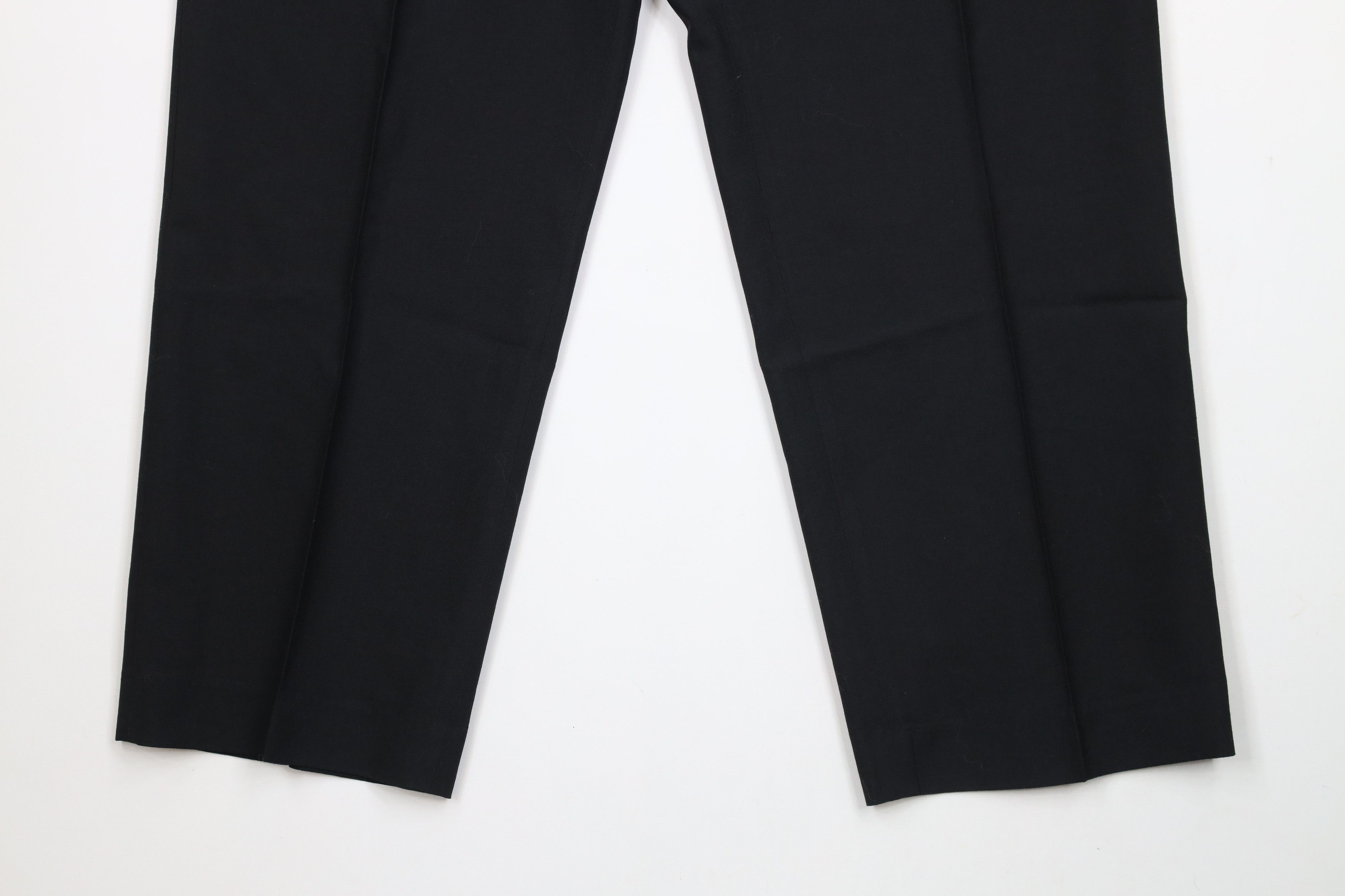 Lands' End × Vintage Vintage 90s Lands End Wool Wide Leg Chino Pants Black USA Size US 38 / EU 54 - 4 Thumbnail