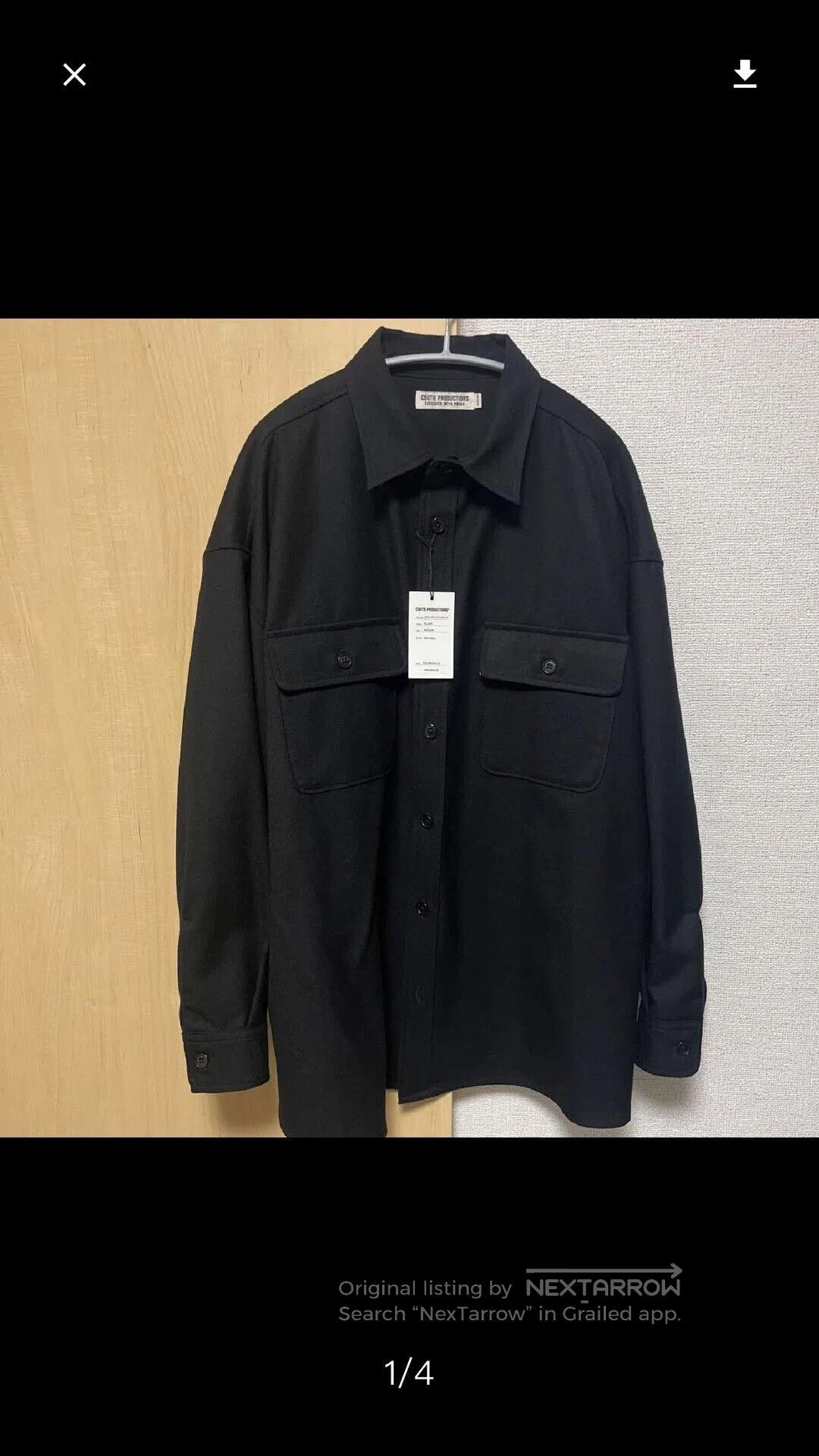 Japanese Brand Cootie Black CPO Shirt Jacket. Size US M / EU 48-50 / 2 - 2 Thumbnail