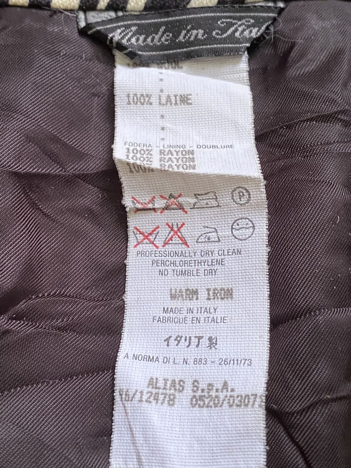 Versace Giani Versace Vintage Zebra Medusa Pure Wool Tailored Jacket Size 46S - 8 Thumbnail