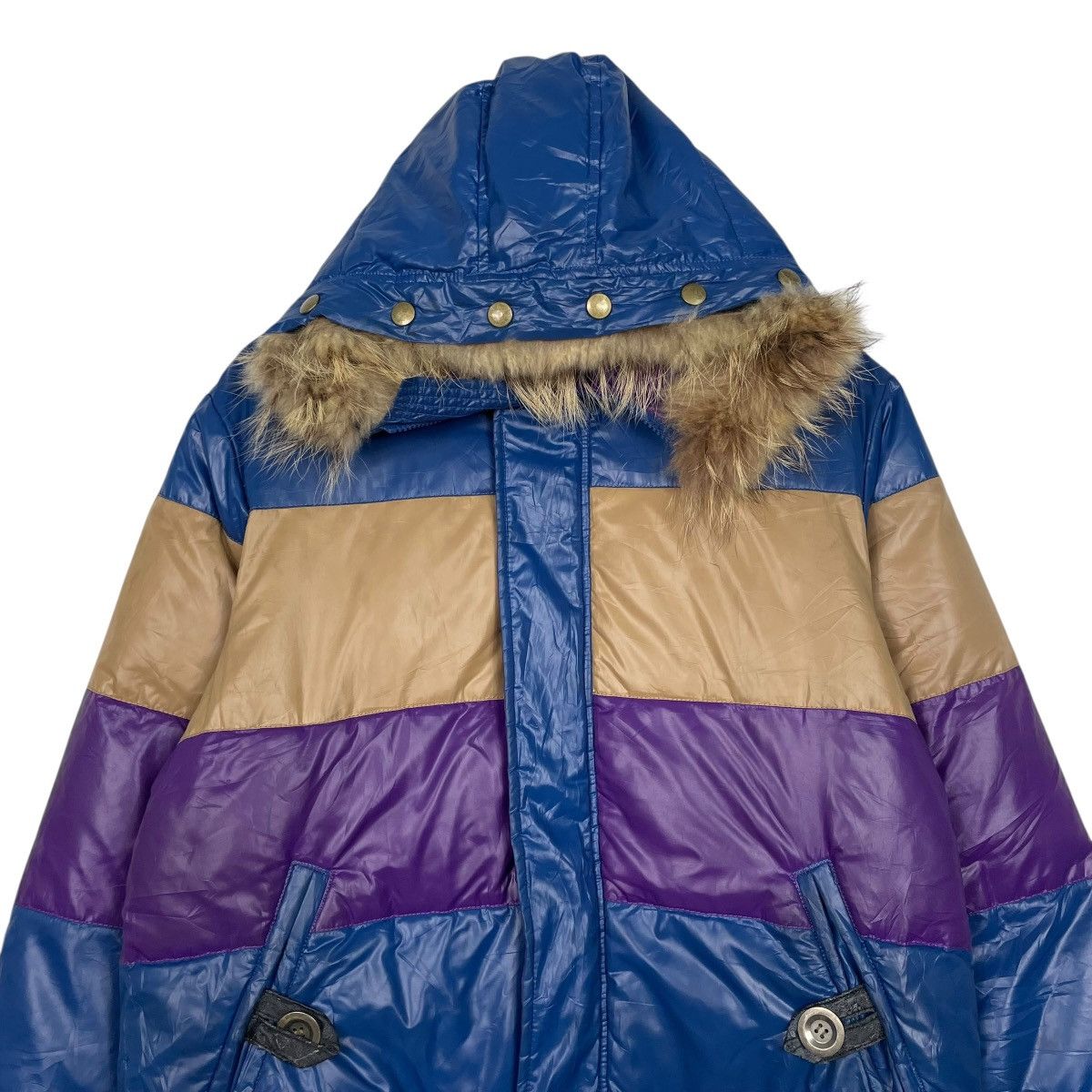 PPFM PPFM Multicolor Hooded Puffer Jacket Size US M / EU 48-50 / 2 - 2 Thumbnail