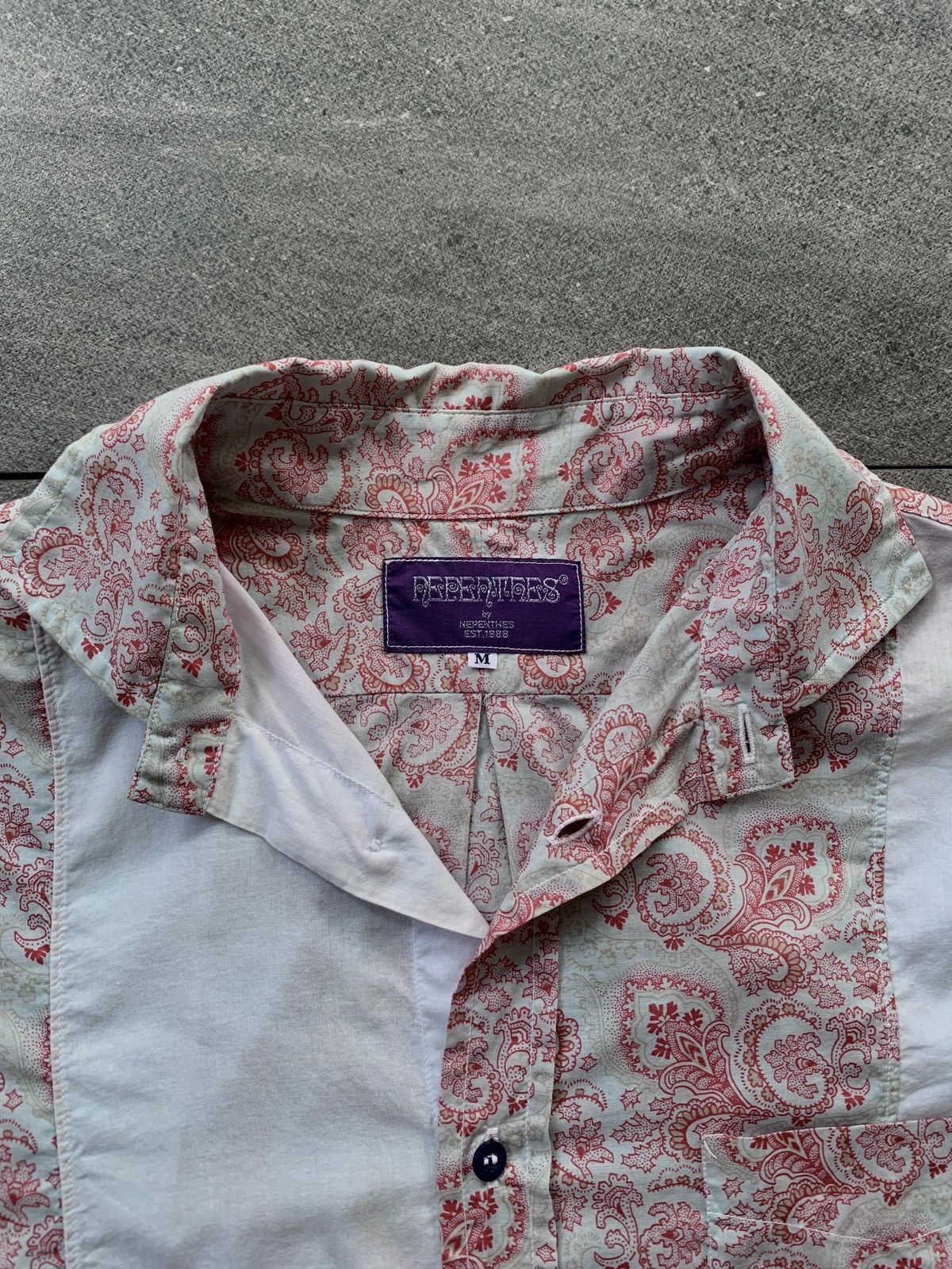 Nepenthes FREE TAX! Patchworked Paisley Ls Shirts Size US M / EU 48-50 / 2 - 6 Thumbnail