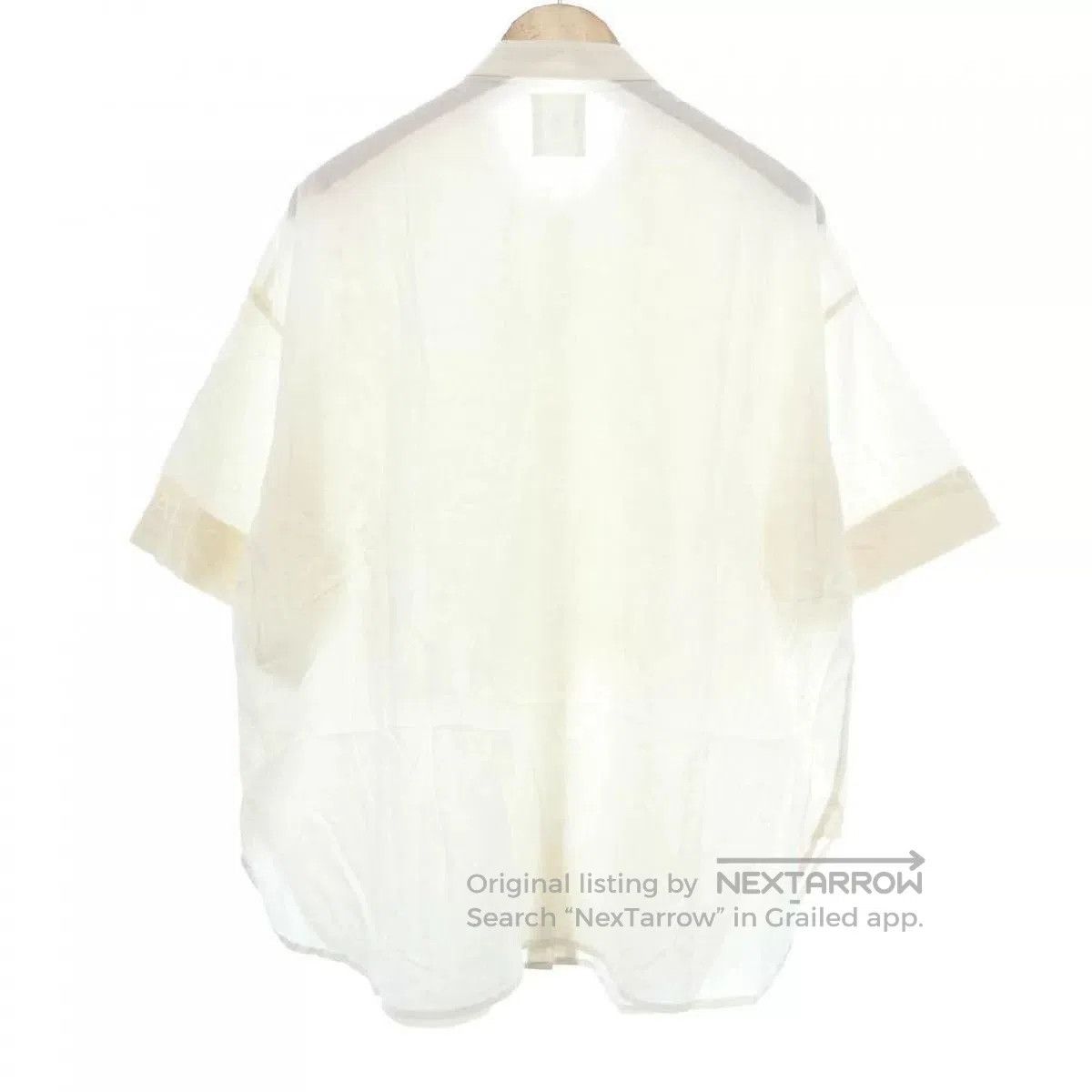 Maison Labiche Beige Embroidered Short Sleeve Shirt. Size S / US 4 / IT 40 - 3 Thumbnail