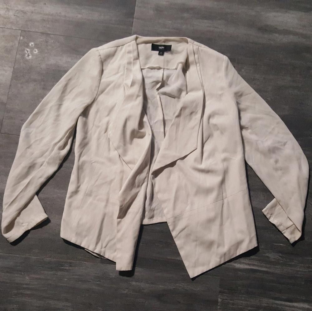Designer Nude Mossimo Dressy Business Blazer Long Sleeve Size S / US 4 / IT 40 - 1 Thumbnail