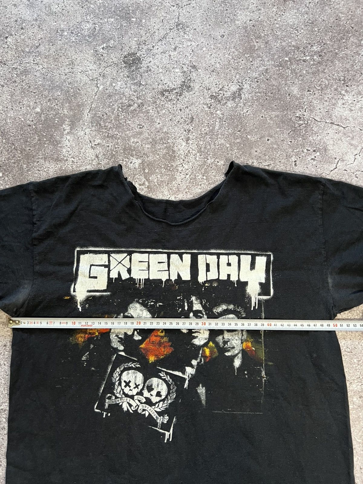 Band Tees × Vintage Vintage 2000s GREEN DAY TRASHED BAND TEE Size US M / EU 48-50 / 2 - 6 Thumbnail