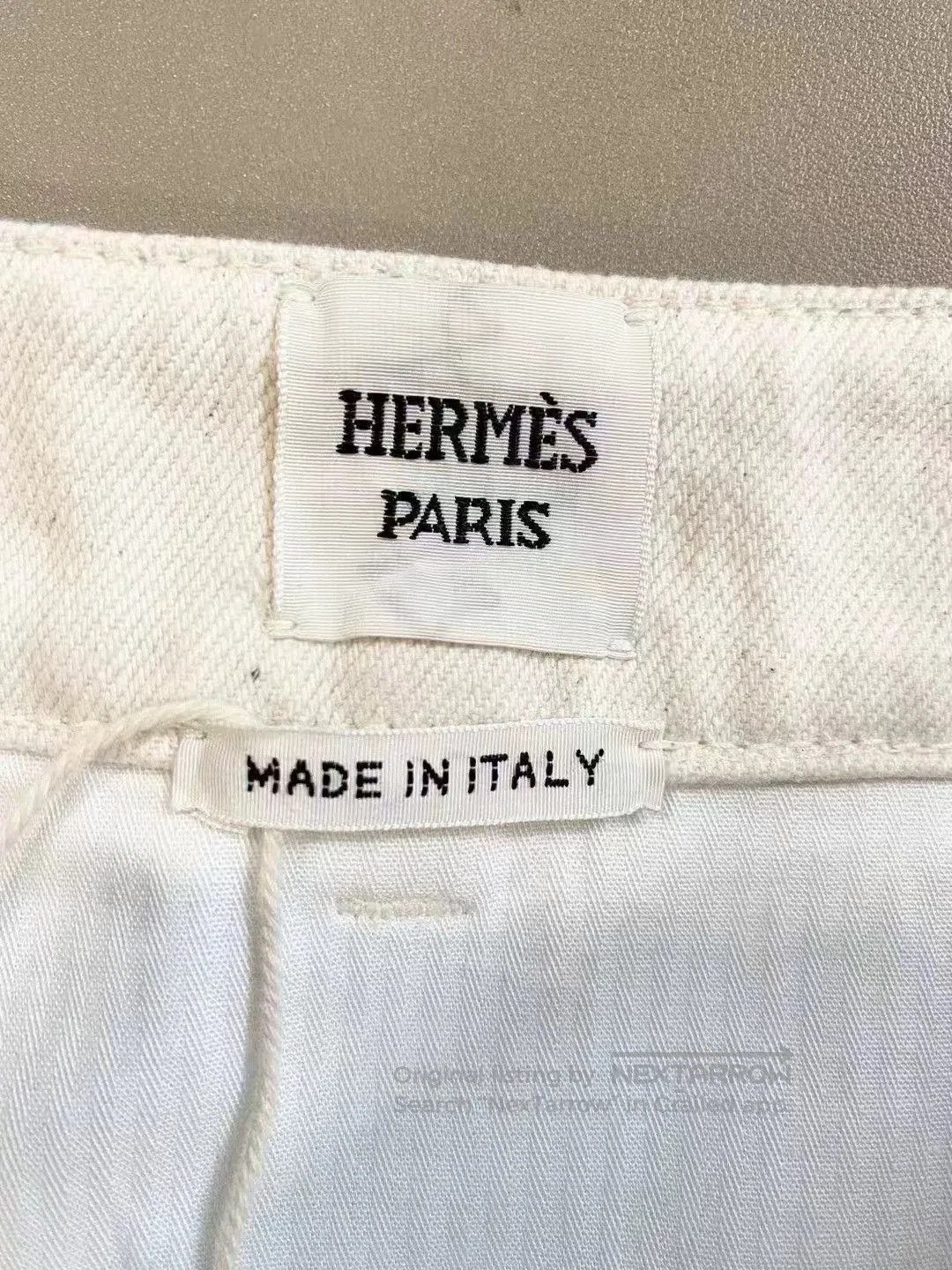 Hermes Hermes Embroidered Logo Skirt Size 36. Size US 36 / EU 52 - 6 Thumbnail