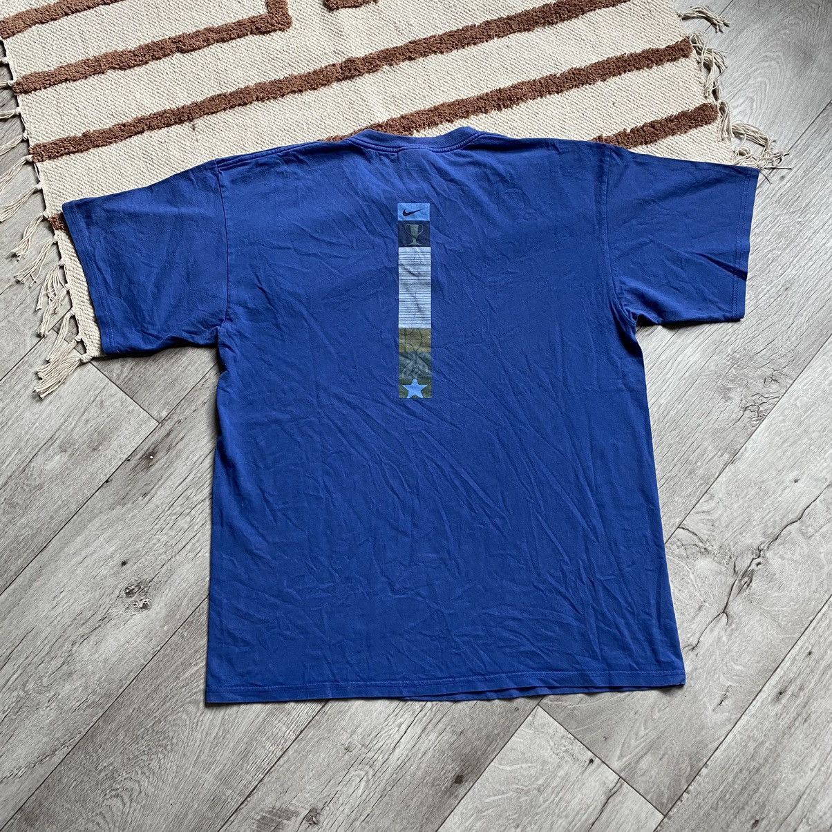 Nike × Vintage VINTAGE NIKE 90s CENTRE SWOOSH BACK PRINT T SHIRT Size US L / EU 52-54 / 3 - 2 Thumbnail