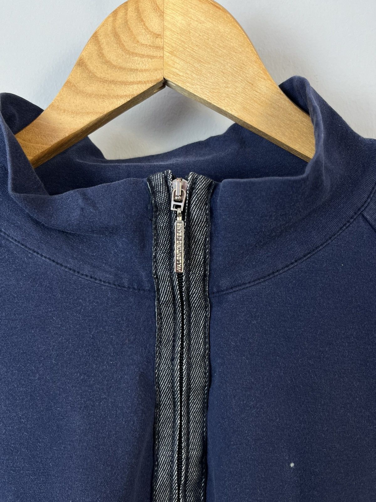 Valentino × Vintage Valentino Jeans Vintage Y2K Cotton 1/4 Zip Sweatshirt Italy Size US L / EU 52-54 / 3 - 6 Thumbnail