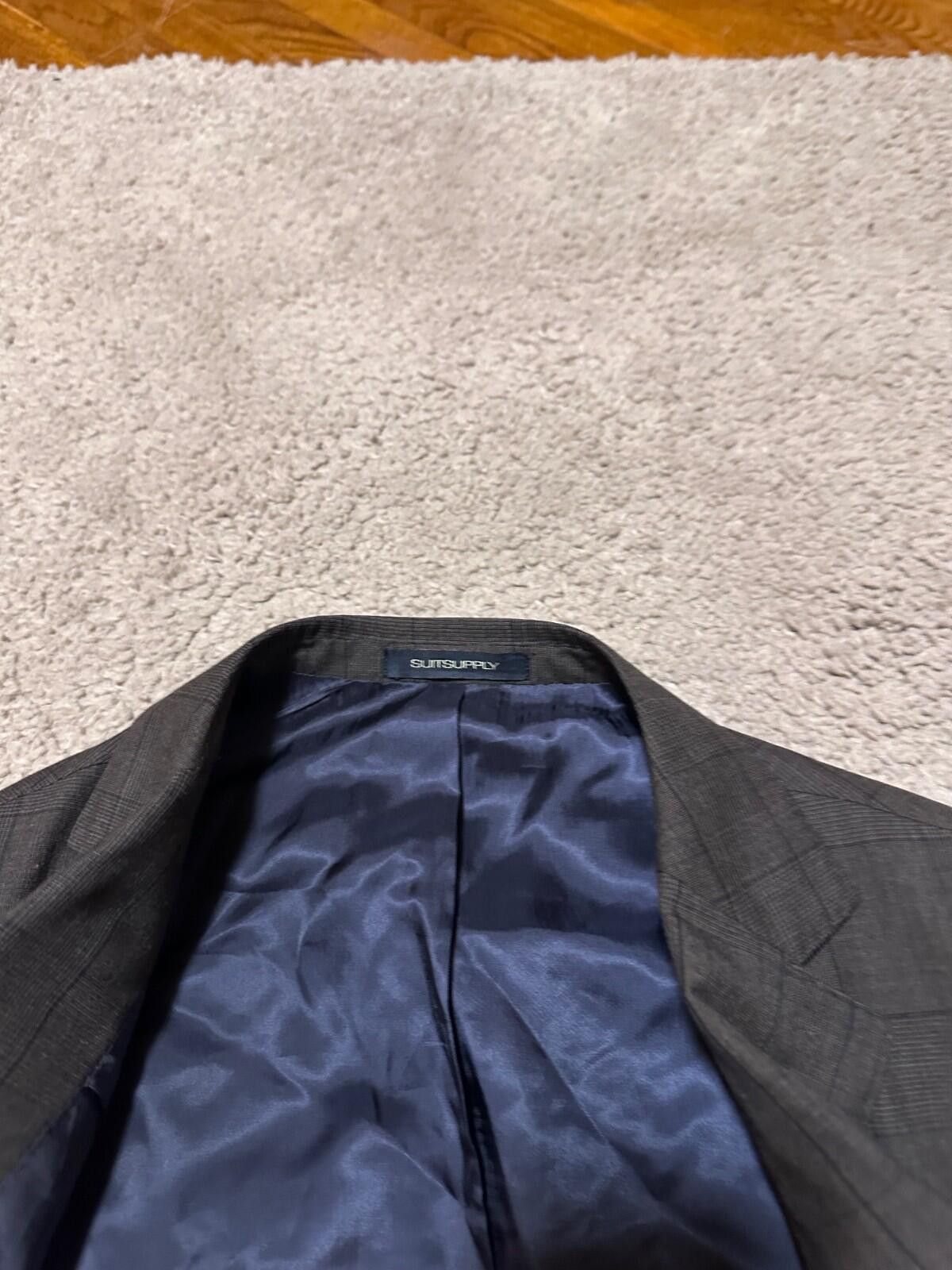 Suitsupply SUITSUPPLY SIENNA Mens Classic Brown Pure Lana Wool Suit Size 52R - 8 Thumbnail