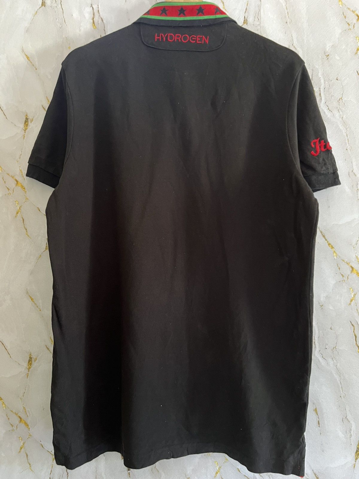 HYDROGEN Hydrogen Collar T-Shirt – Designer Streetwear Size US XL / EU 56 / 4 - 2 Thumbnail