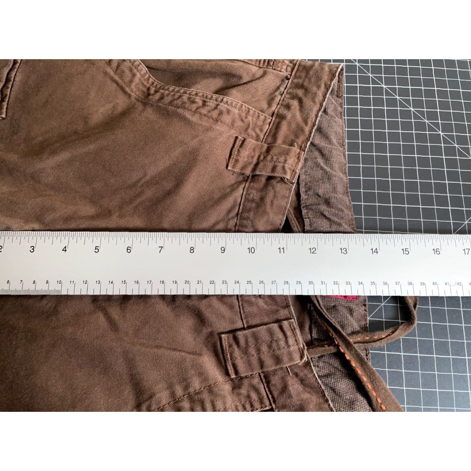 Vintage Matchstick Paratrooper Cargo Pants Men's 29 x 30 Brown Drawstring Tactical Cargo Pocket Pants Size US 29 - 7 Thumbnail