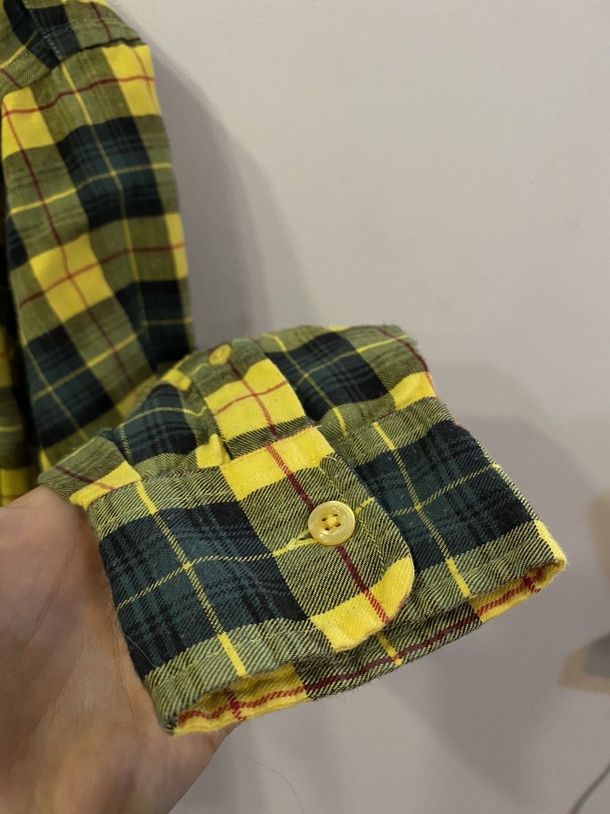 Yves Saint Laurent Plaid YSL Shirt Soft Logo Flannel Shirt Cotton Size US M / EU 48-50 / 2 - 10 Thumbnail