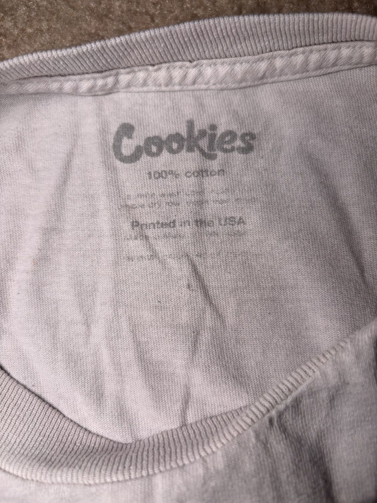 Cookies Cookies White Short Sleeve T-Shirt Box Logo Mens Size L Size US L / EU 52-54 / 3 - 4 Thumbnail