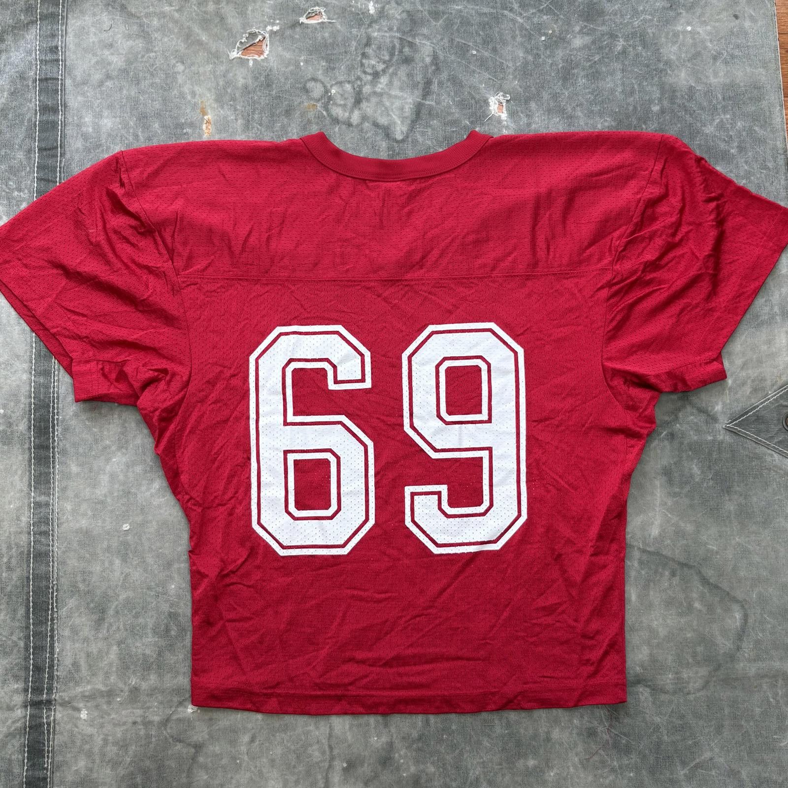 Vintage Vintage 90s Rawlings #69 Mustangs Grunge Football Jersey Size US M / EU 48-50 / 2 - 2 Thumbnail