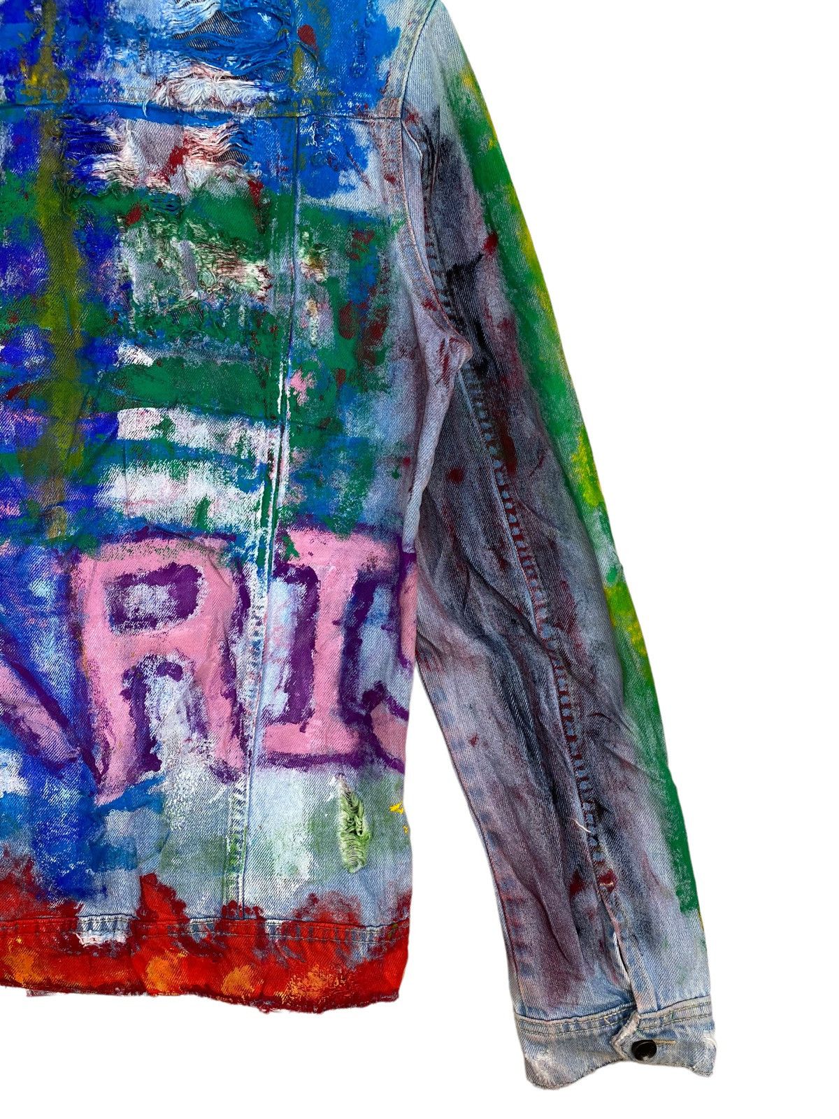 If Six Was Nine P.Grax Denim Jacket Painting Art Size US S / EU 44-46 / 1 - 7 Thumbnail