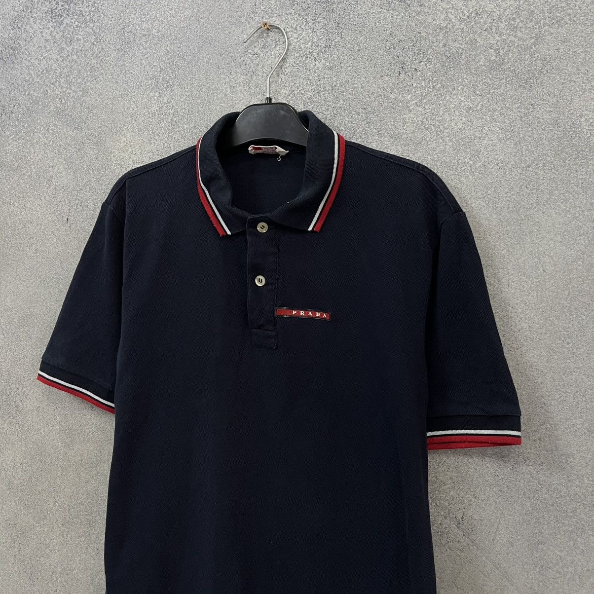 Prada Prada Polo T-Shirt Red Tab Size US M / EU 48-50 / 2 - 2 Thumbnail