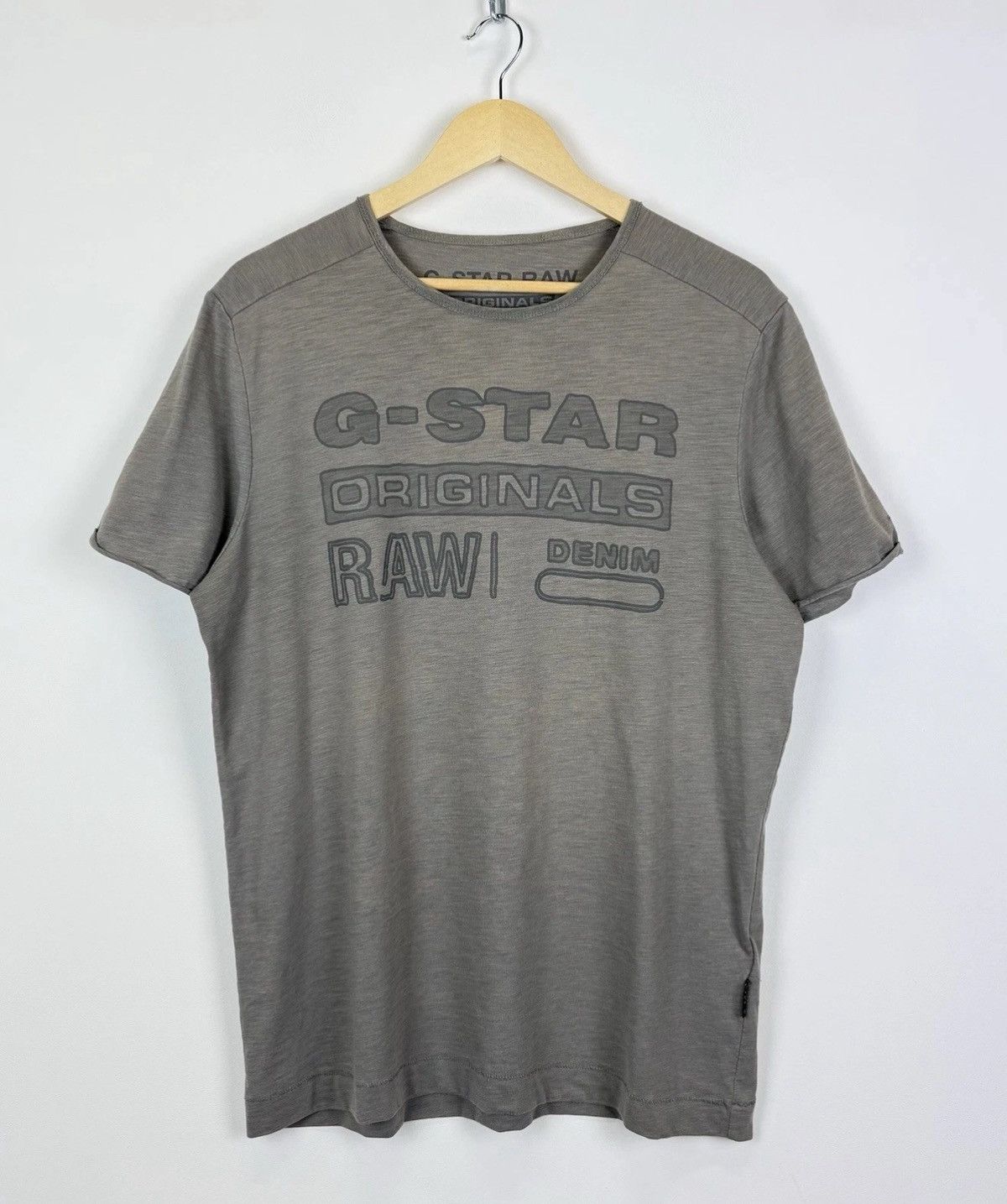 G-Star G-Star Raw Basil Short Sleeve Crew Neck T-shirt Gray Top Big Size US L / EU 52-54 / 3 - 2 Thumbnail