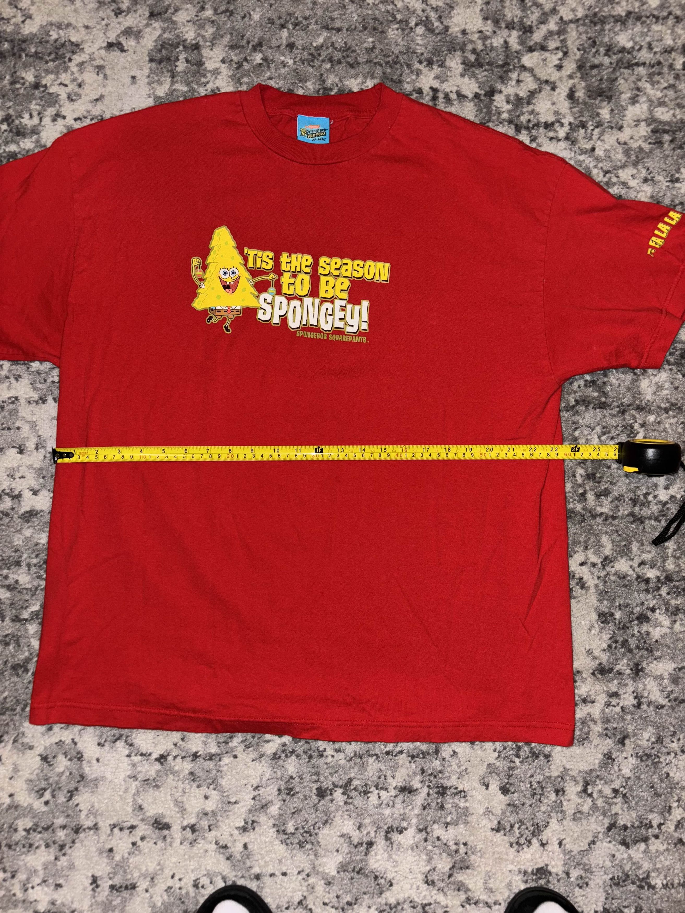 Nickelodeon 2002 Spongebob Squarepant Christmas Promo Shirt Size US XXL / EU 58 / 5 - 7 Thumbnail