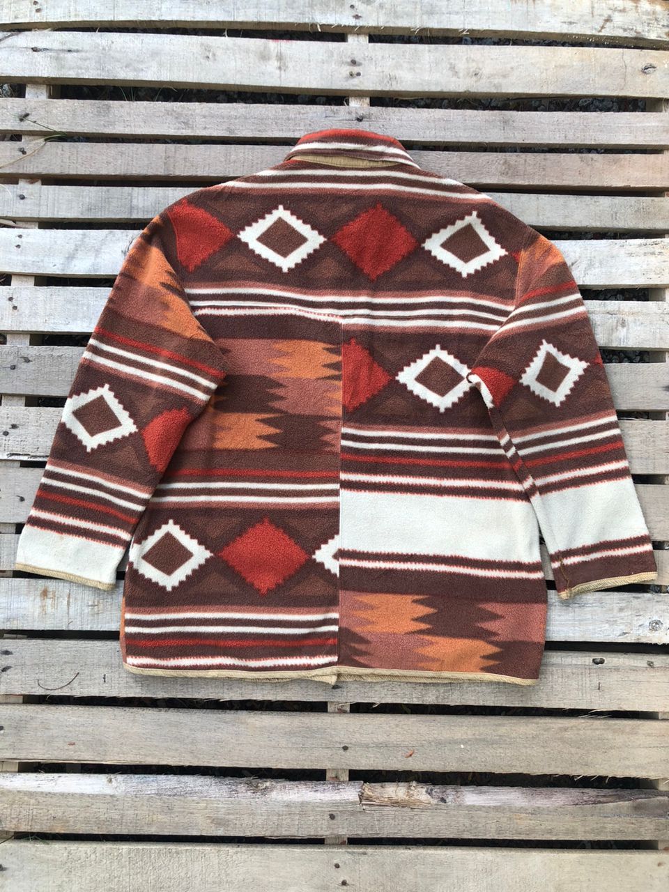 United Colors Of Benetton United Colors Of Benetton Native Navajo Fleece Jacket Size US L / EU 52-54 / 3 - 2 Thumbnail