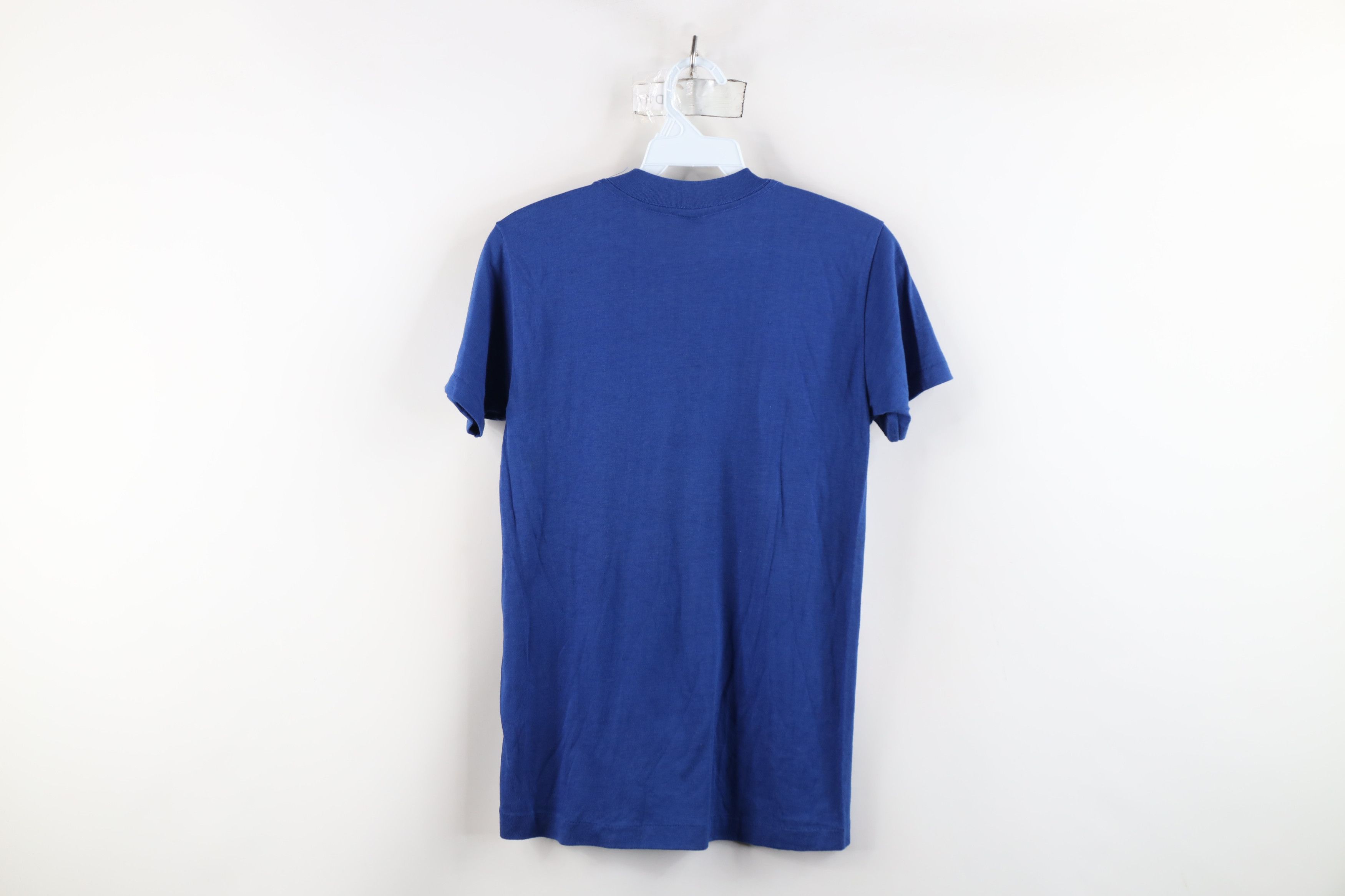 Vintage Vintage 80s Pan Am Airlines Data Systems T-Shirt Blue USA Size S / US 4 / IT 40 - 9 Thumbnail