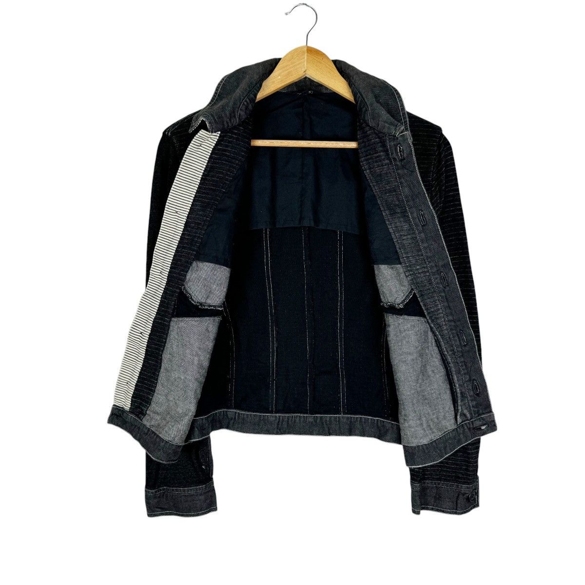 Hai Sporting Gear × Issey Miyake × Japanese Brand ☀️HAI SPORTING GEAR IS STRIPED TYPE 3 BUTTON JACKET Size M / US 6-8 / IT 42-44 - 7 Thumbnail