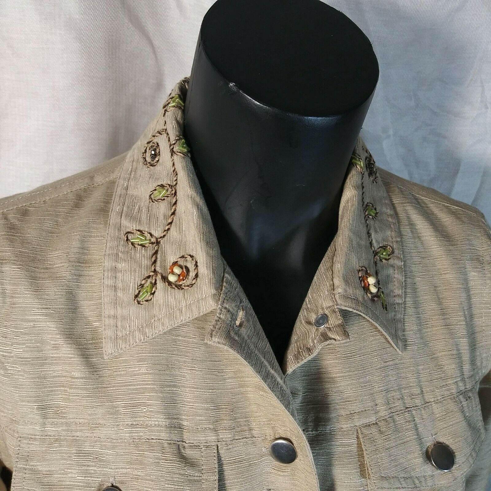 Vintage Petite Sophisticate Lightweight Jacket - Beaded - Small Size S / US 4 / IT 40 - 2 Thumbnail