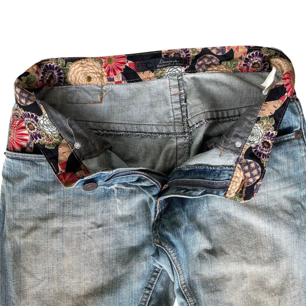 Kapital Y2k Japan Dominate Handcrafted Floral Sukajan Mudwash Jeans Size US 32 / EU 48 - 11 Thumbnail