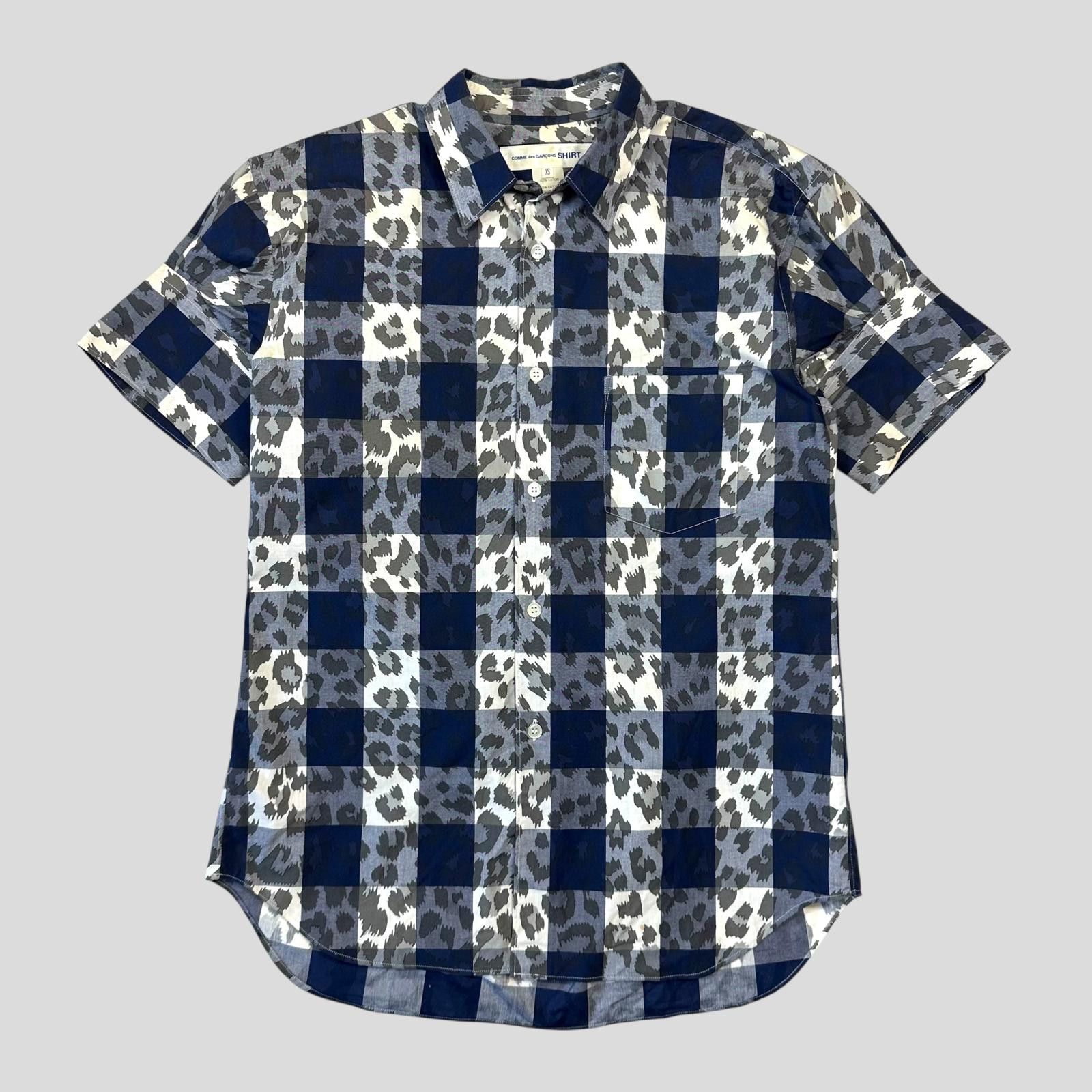 Comme des Garcons CDG SHIRT 00’s Camo Check Short Sleeve Shirt - S Size US S / EU 44-46 / 1 - 1 Thumbnail
