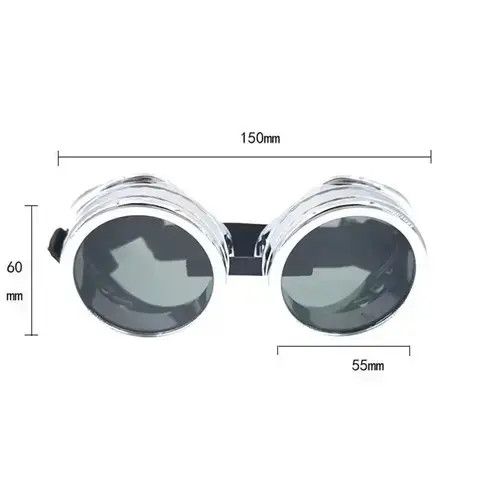 Electric Visual × Japanese Brand Steampunk Goggles Welding Gothic Glasses Size ONE SIZE - 4 Thumbnail