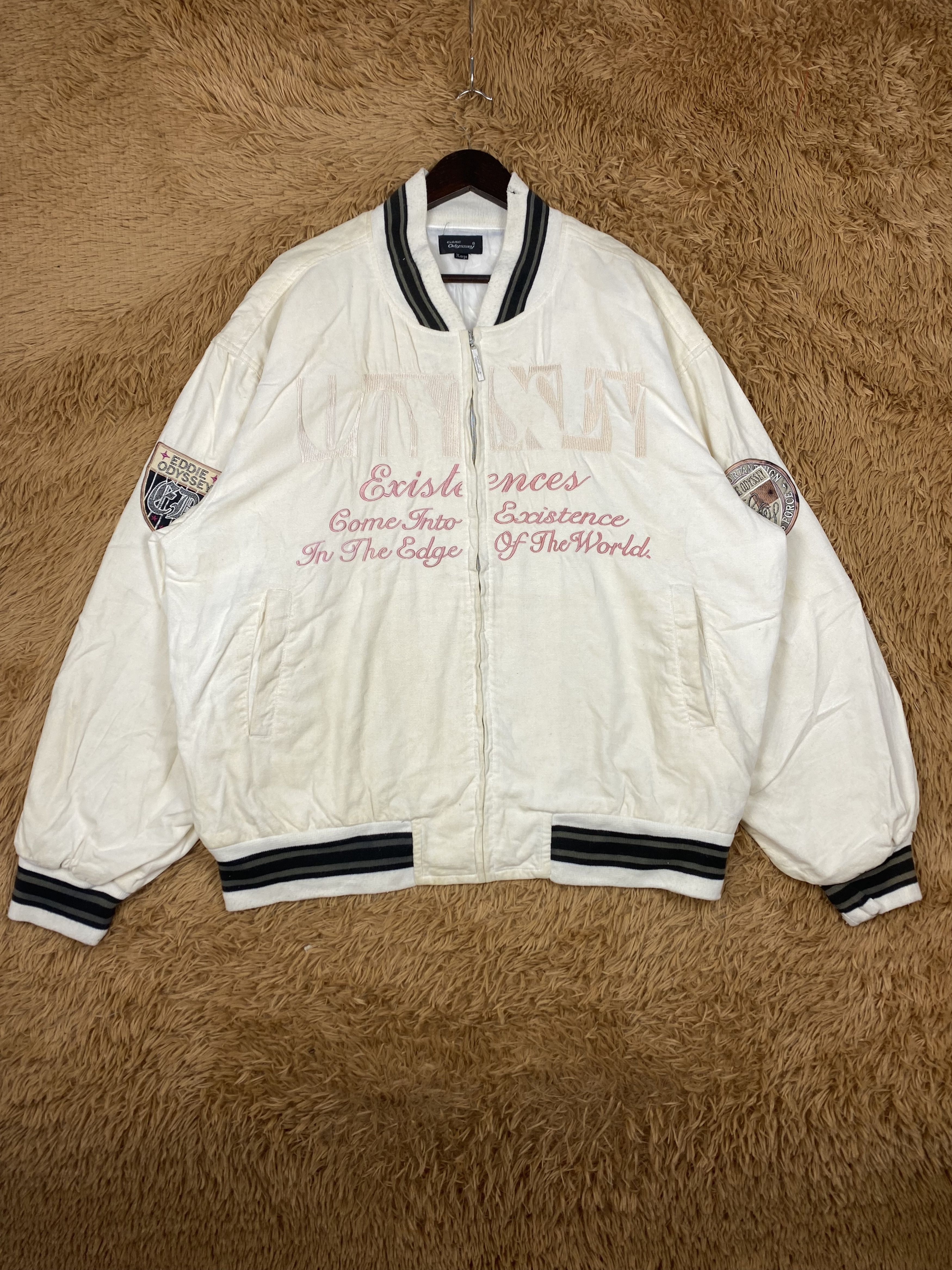 Japanese Brand Vintage Eddie Odyssey Varsity Jacket DJ0714 Size US XL / EU 56 / 4 - 1 Thumbnail