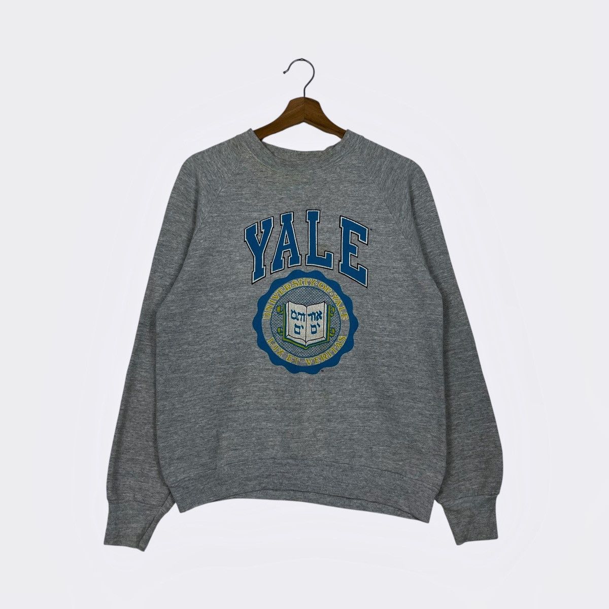 Vintage Vintage 80s University Of Yale Sweatshirt Size US S / EU 44-46 / 1 - 1 Thumbnail
