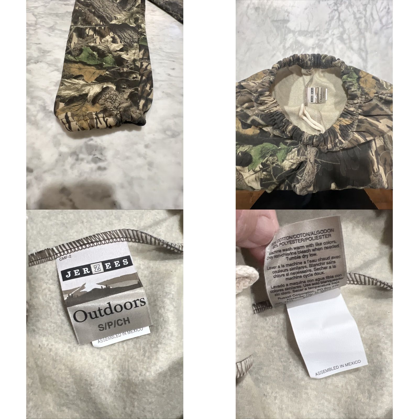 Jerzees Vintage Jerzees Outdoor Camo Sweat Pants Men Small Pockets Cotton Poly Blend Size US 29 - 8 Thumbnail