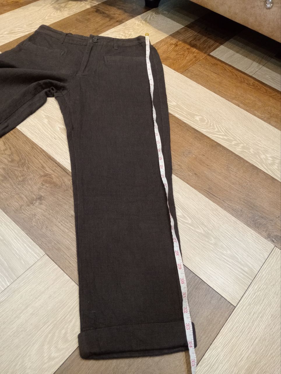 Issey Miyake ISSEY MIYAKE PLANTATION COTTON PANTS - SIZE S BROWN Size 28" / US 6 / IT 42 - 13 Thumbnail
