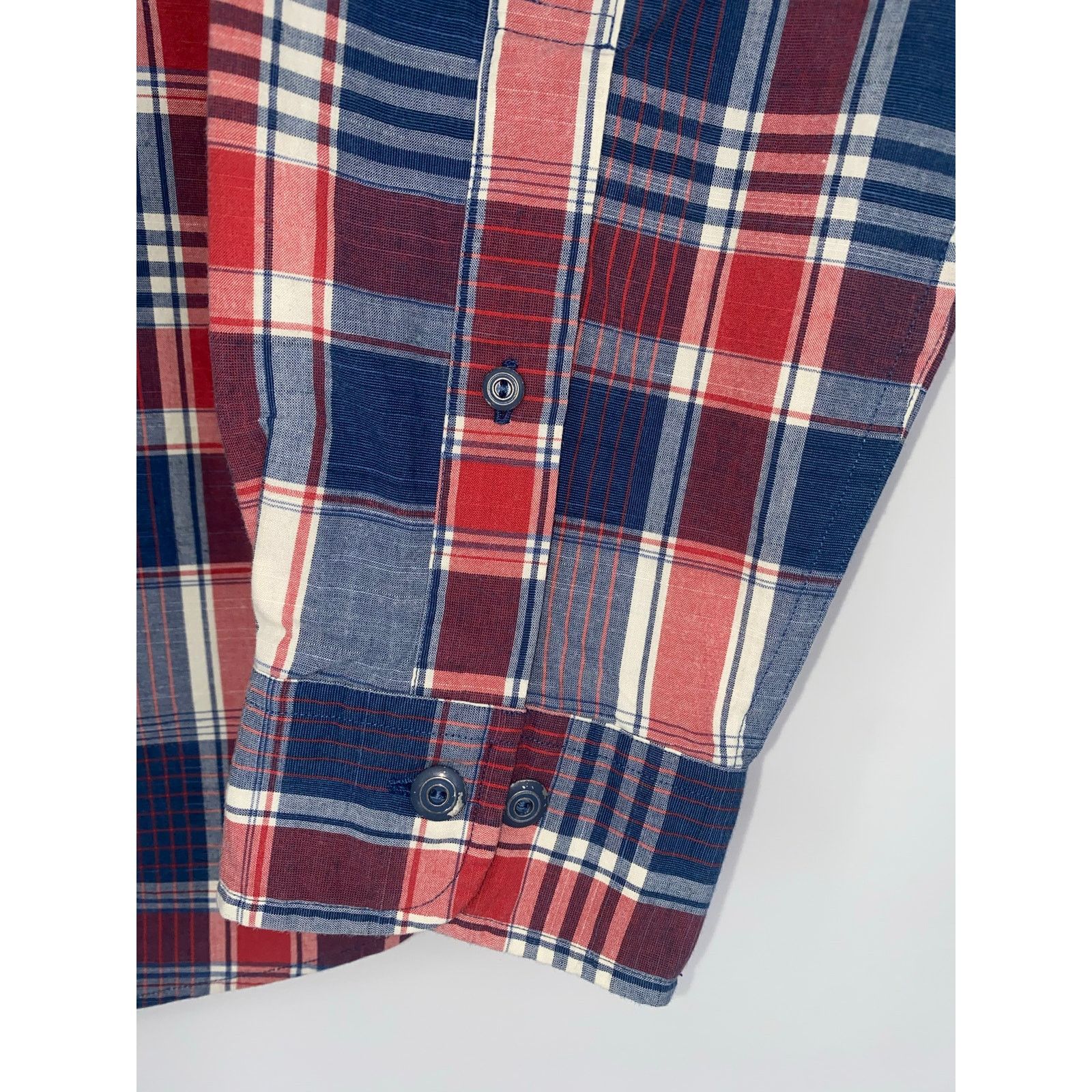 Brooks Brothers Brooks Brothers Red White Blue Plaid Long Sleeve Shirt Mens Size US M / EU 48-50 / 2 - 3 Thumbnail