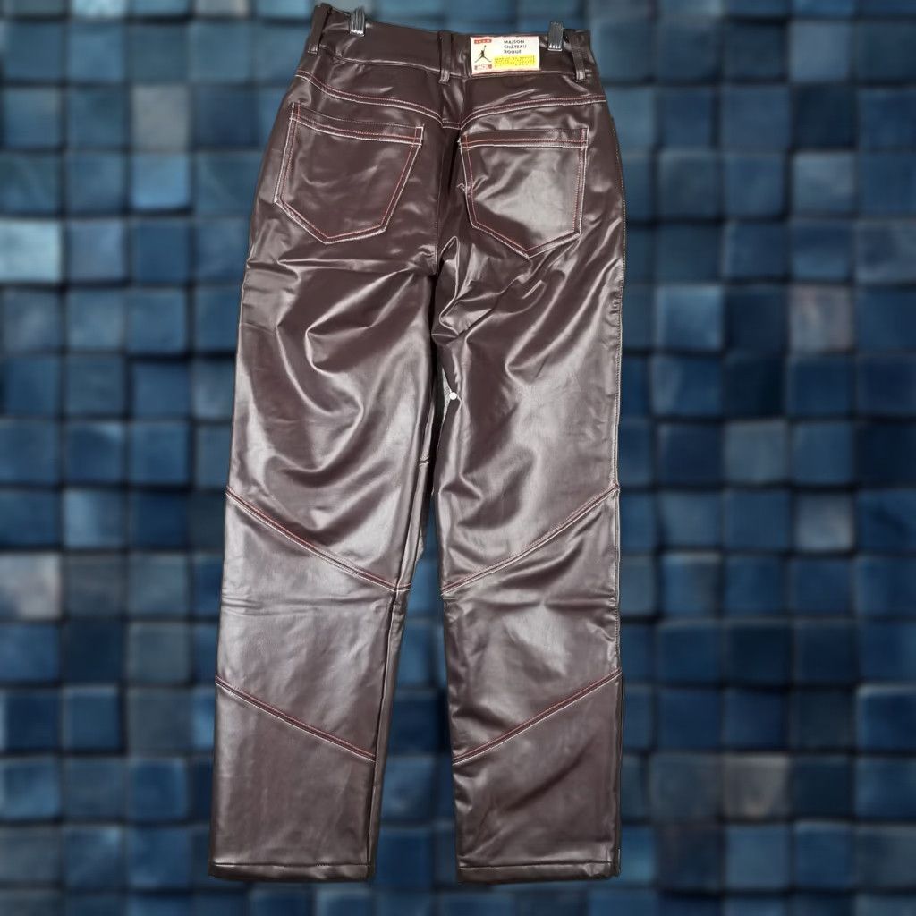 Nike NIKE AIR JORDAN X MAISON CHÂTEAU ROUGE PANTS WOMEN 2 BROWN & SAIL NWT DJ9764-203 Straight Leg 92% Polyester 8% Spandex Mens? Size 26" / US 2 / IT 38 - 1 Thumbnail