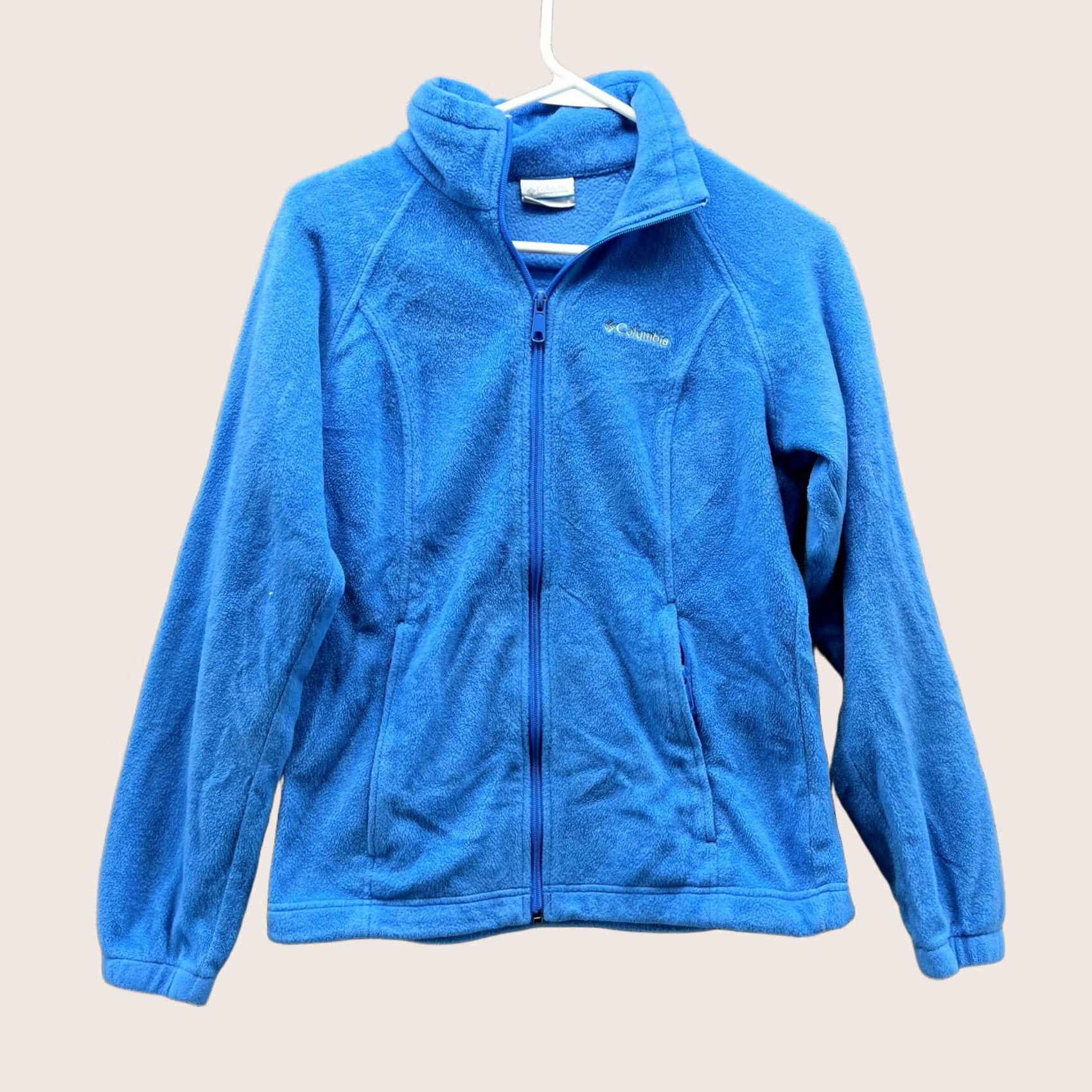 Vintage Columbia Jacket Women Small Blue Full Zip Fleece Lightweight Mountain Size S / US 4 / IT 40 - 1 Thumbnail