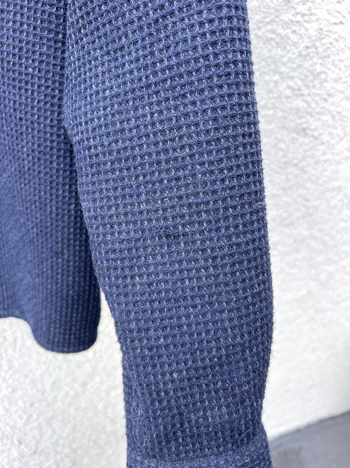 Schnaydermans Schnaydermans Navy Wool Waffle Boxy Shirt Jacket Size US M / EU 48-50 / 2 - 6 Thumbnail