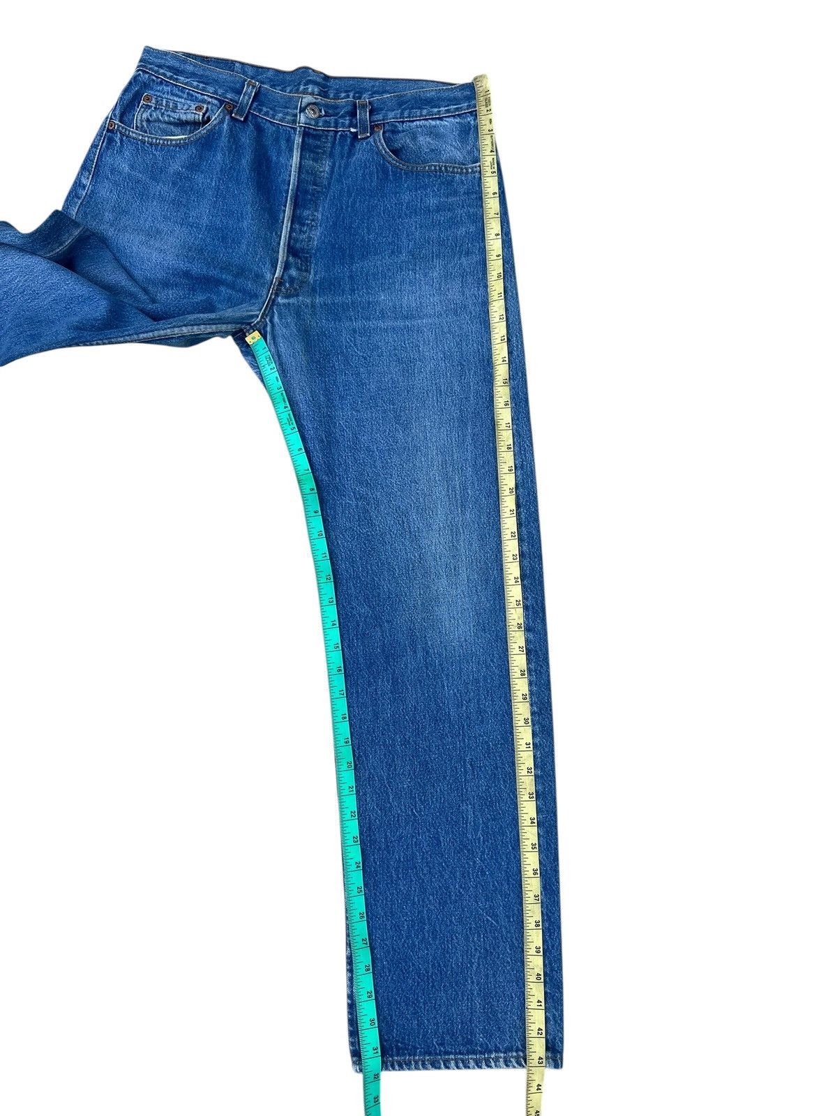 Levi's Vintage 1980s Levi’s 501 Blue Denim Regular Jeans Size US 35 - 6 Thumbnail