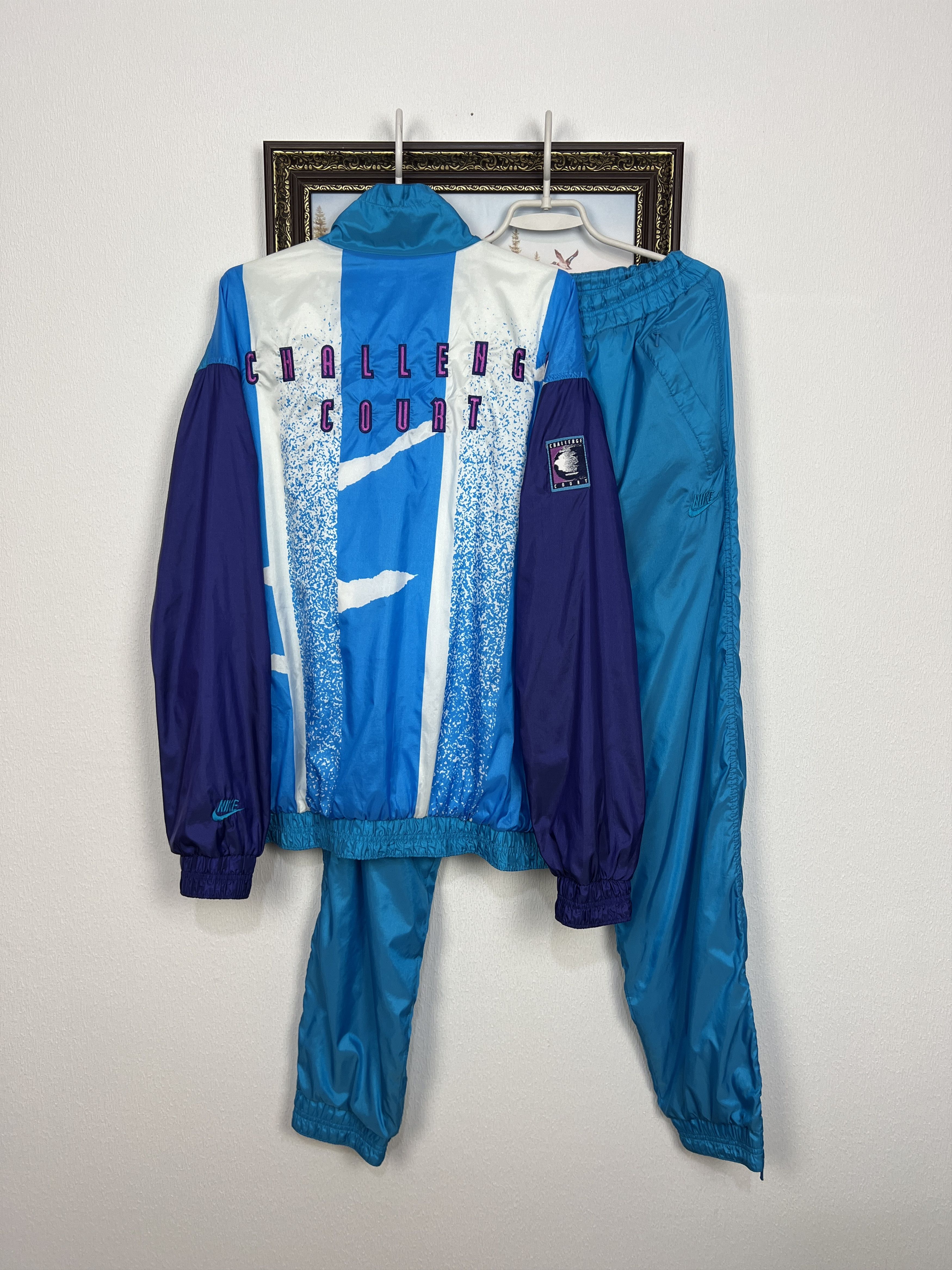 Nike Vintage 90's Nike Court Andre Agassi Suit Tennis Set Jacket Size US XL / EU 56 / 4 - 1 Thumbnail