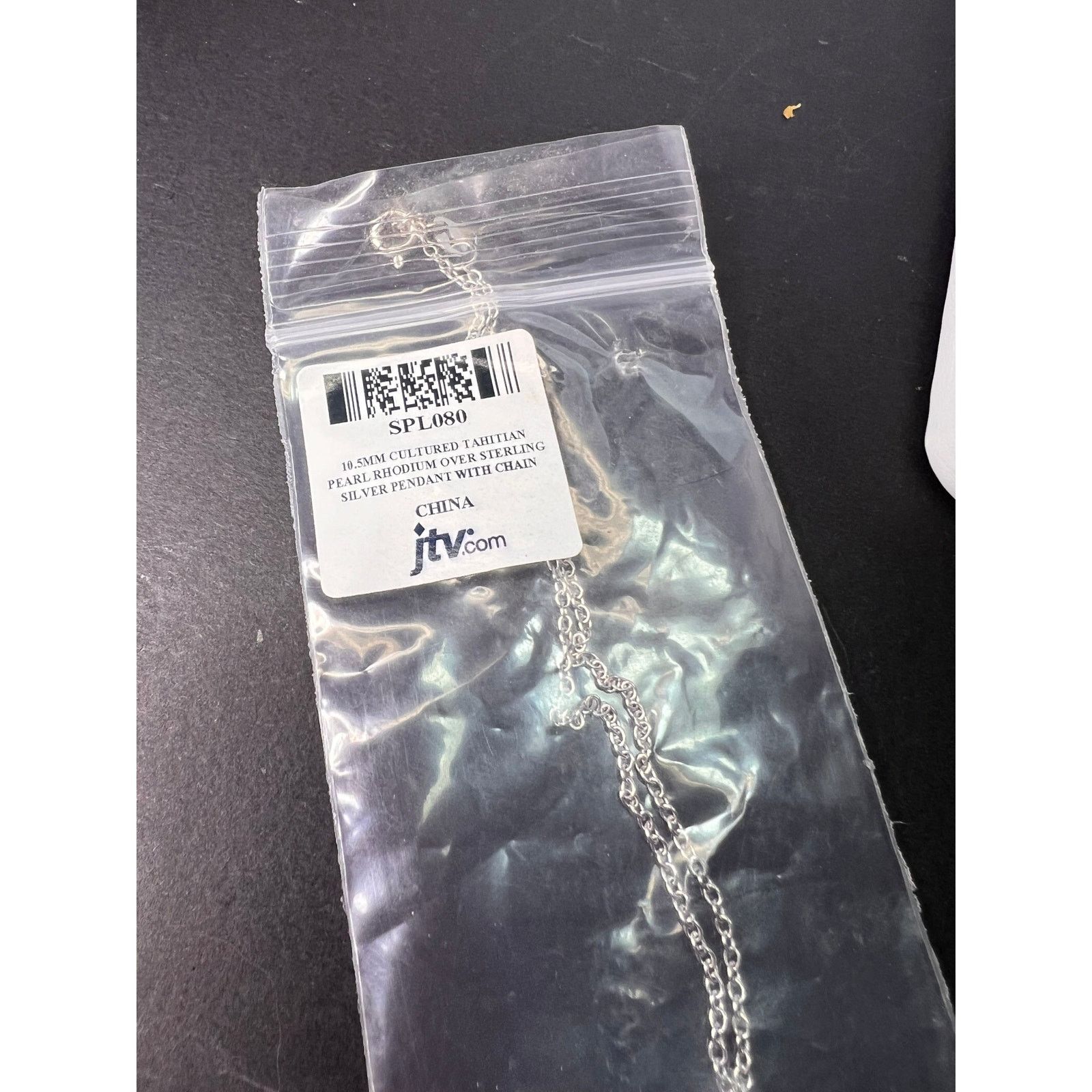 Other Tahitian Pearl Rhodium Over Sterling Silver Pendant Chain Size ONE SIZE - 7 Thumbnail